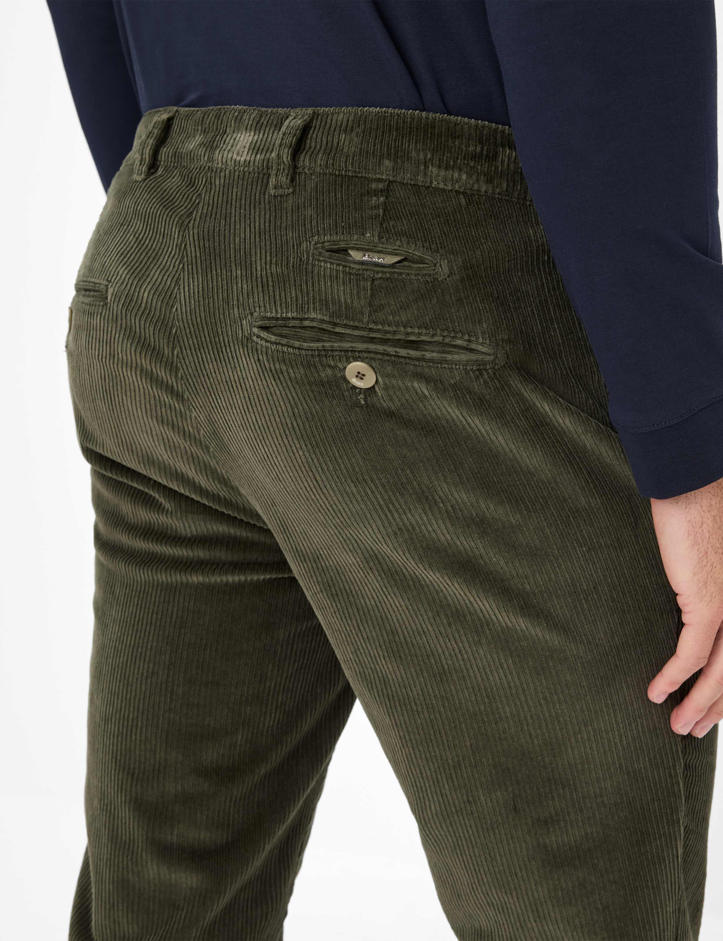 Men Style FABIO Green - Olive Modern Fit Detail 2