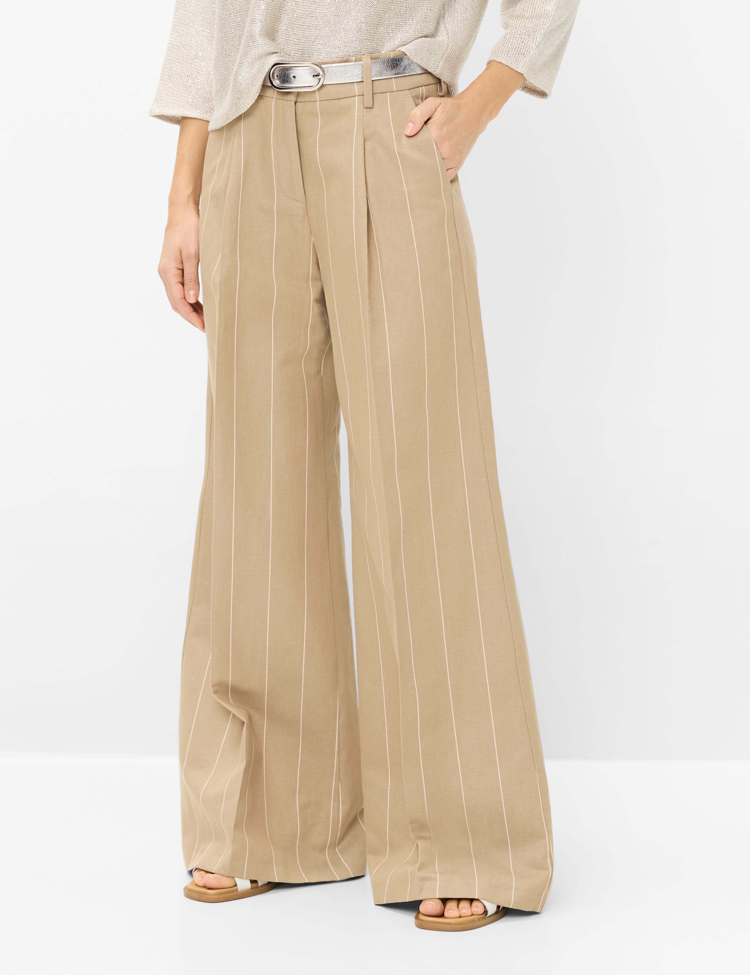 Thumbnail - Brax Damen Palazzohose Style MARLENE LIGHT MOCHA, braun, Gr. 34