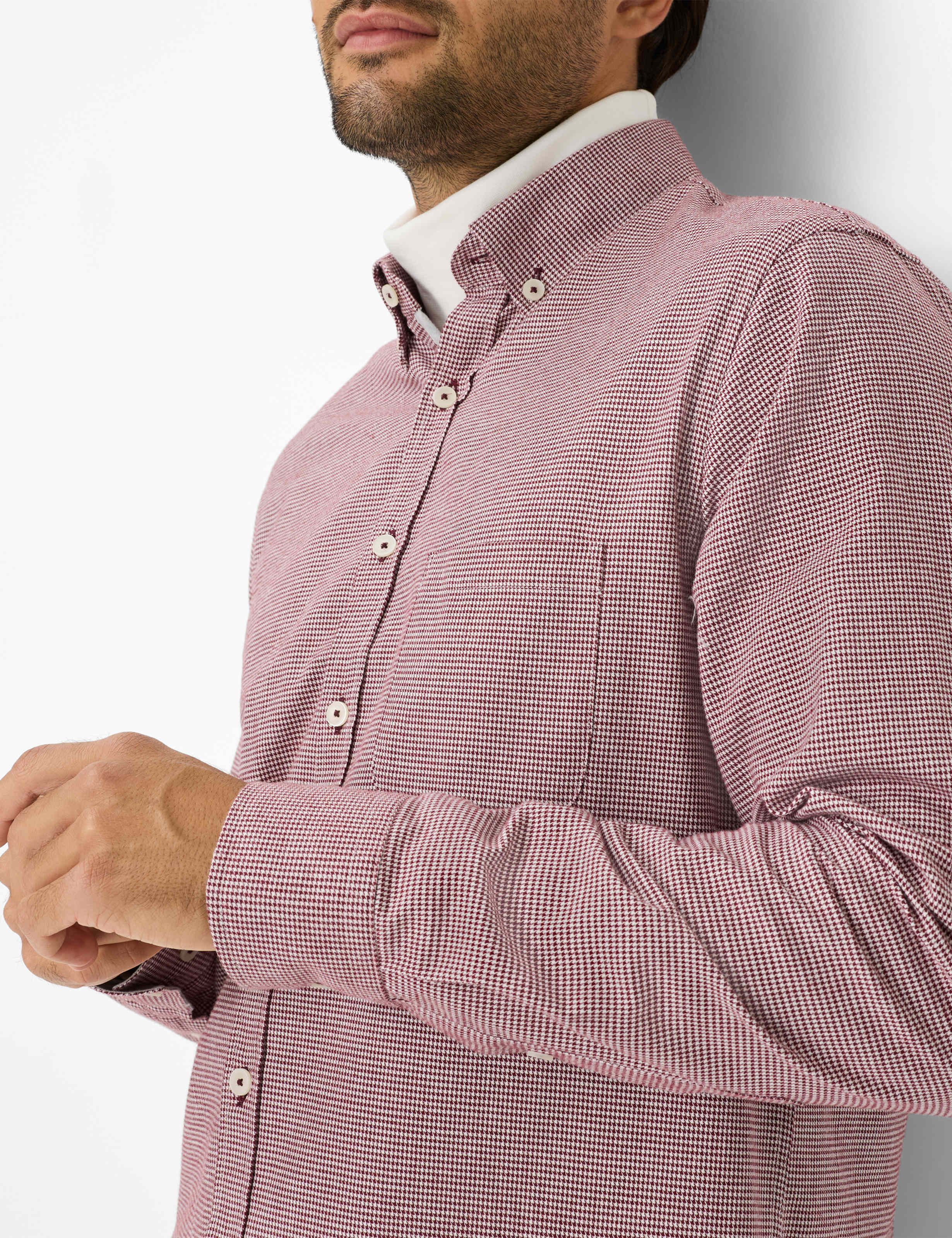 Herren Style DANIEL Dunkelrot  Detail 2