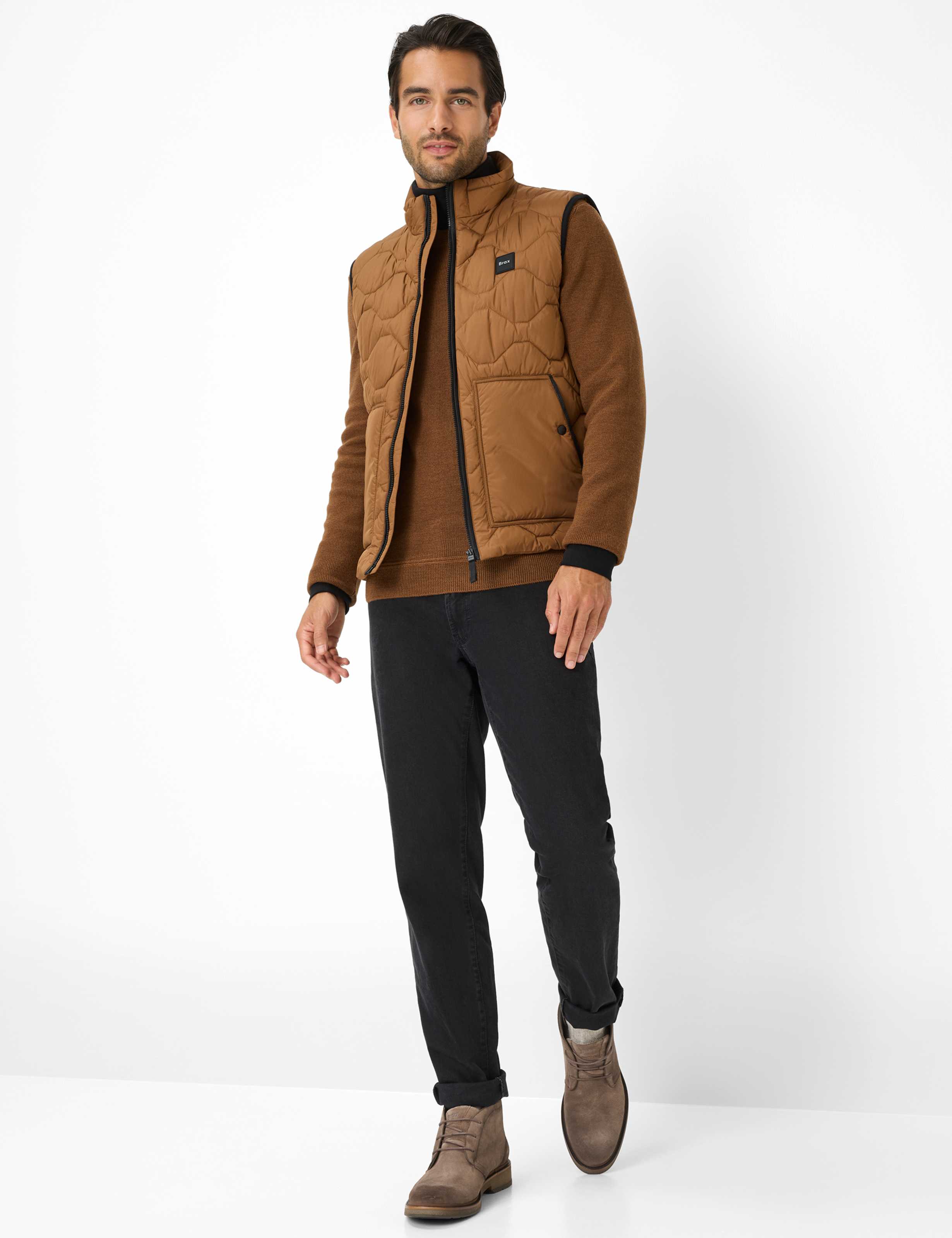 Herren Style BOB Braun  Model Outfit