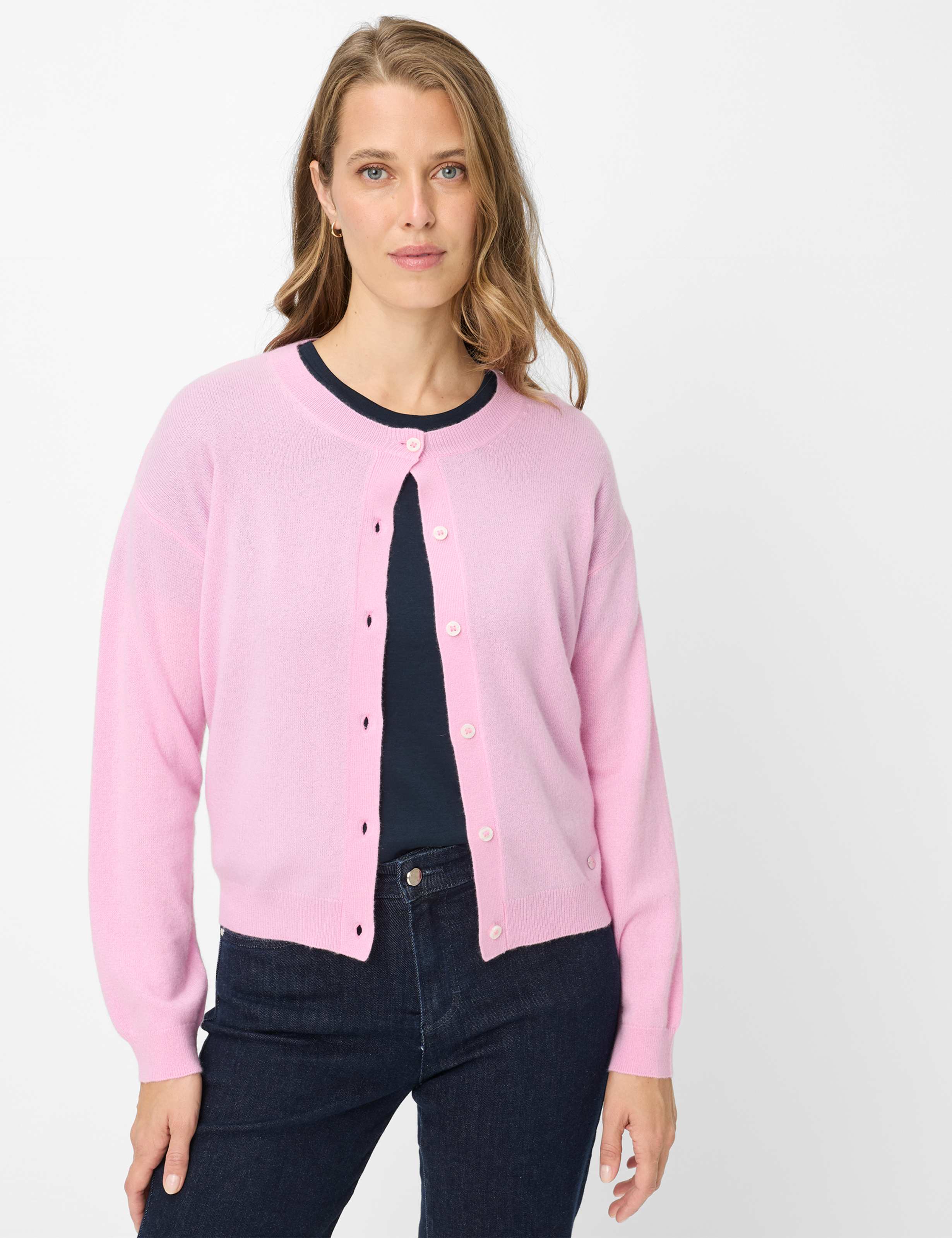 Thumbnail - Brax Damen Strickjacke Style ANN, Rosa, Gr. 44