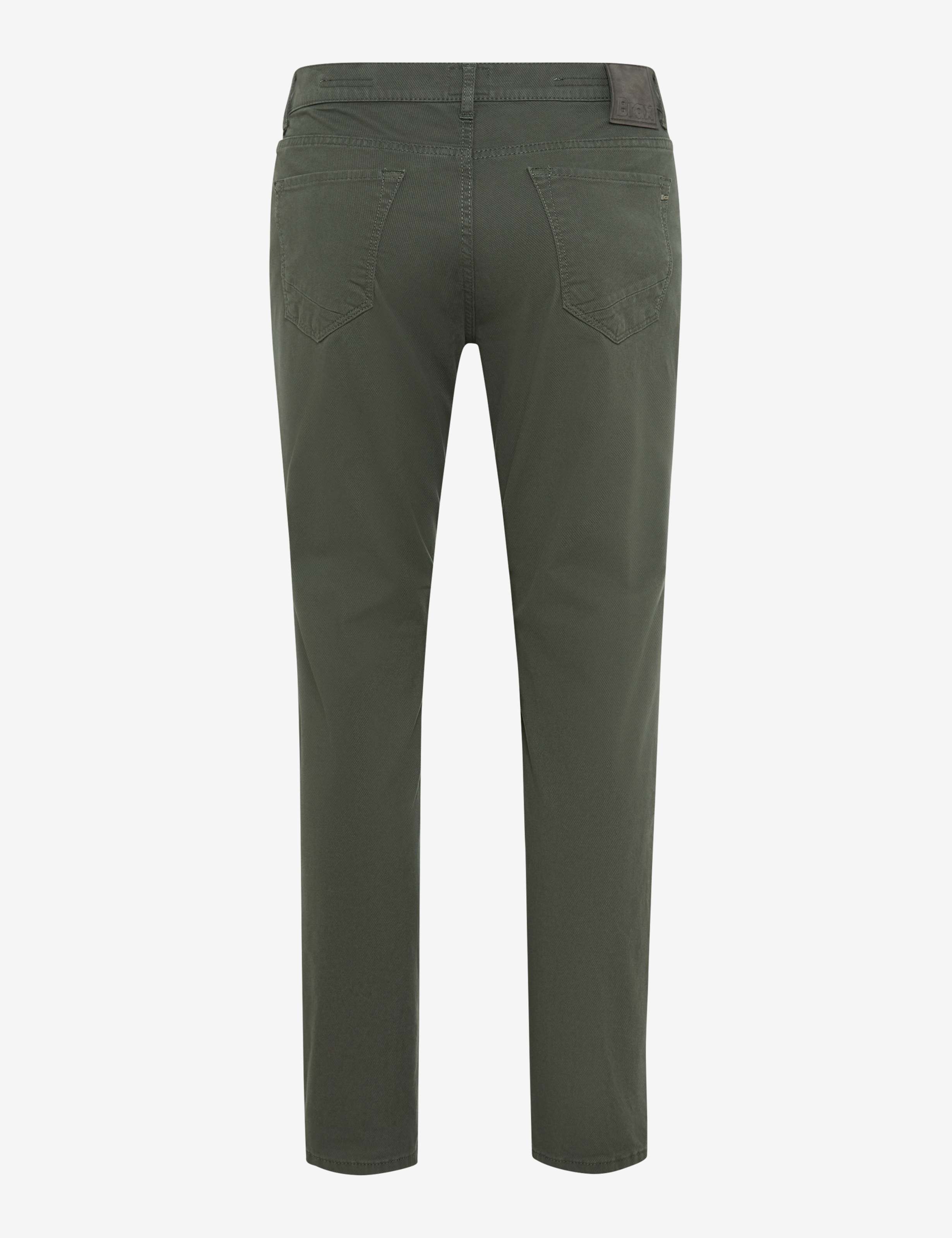 Heren Style CHUCK Donkergroen Modern Fit Beel achterkant