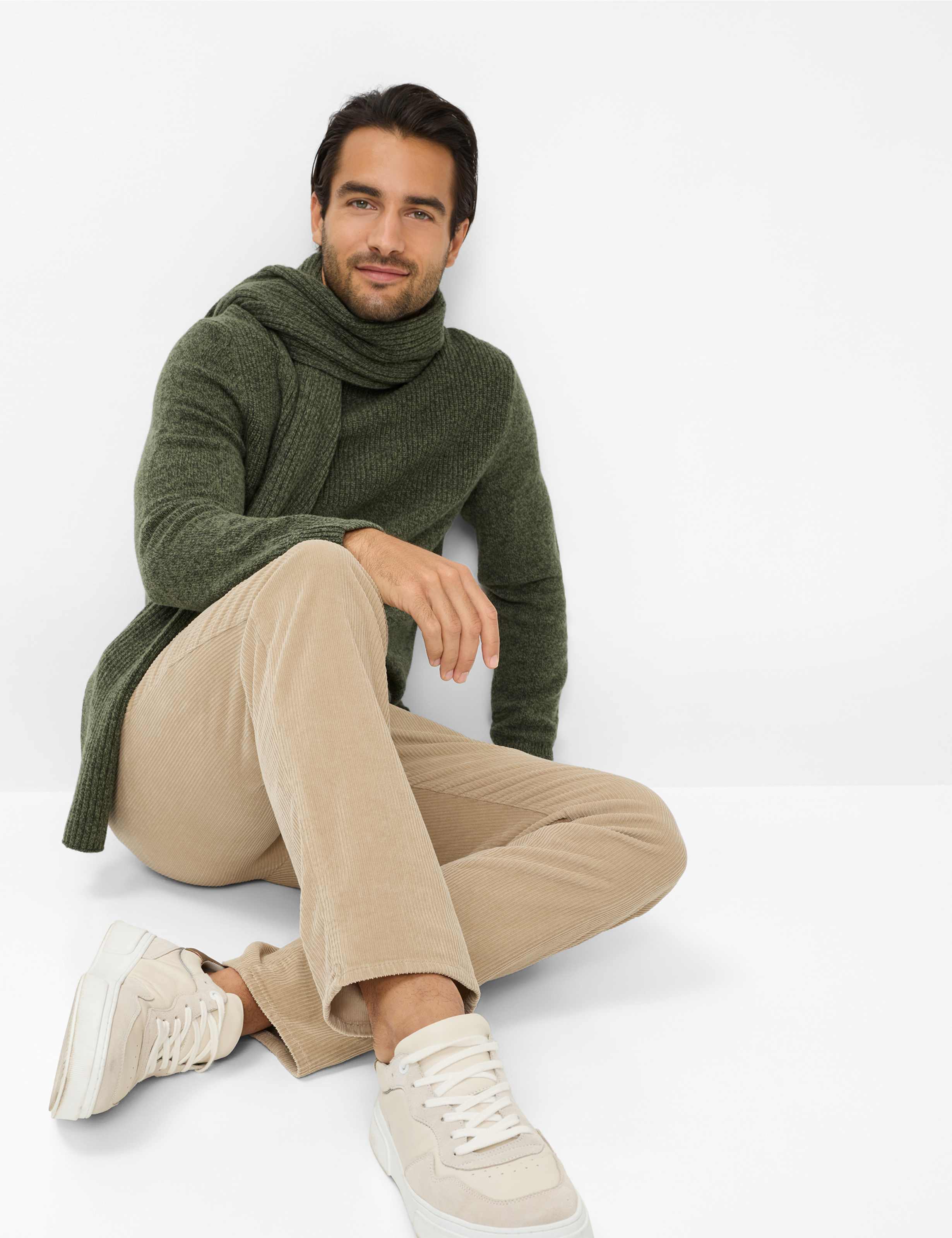 Men Style FABIO Beige Modern Fit Detail 1