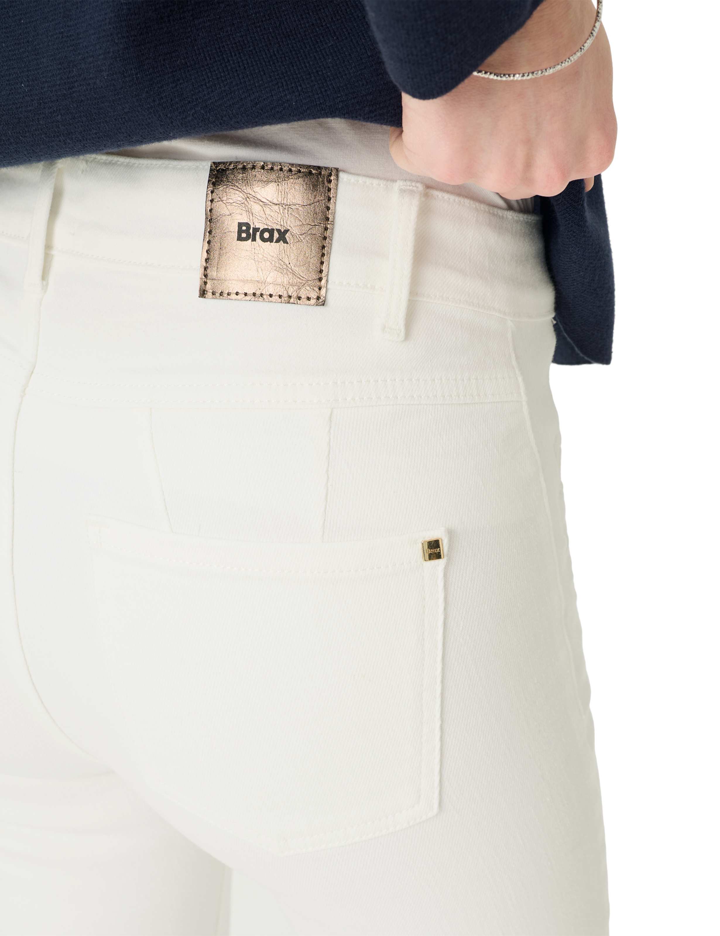 Dames Style ANA S Denim Crème Wit Skinny Fit Detail 2