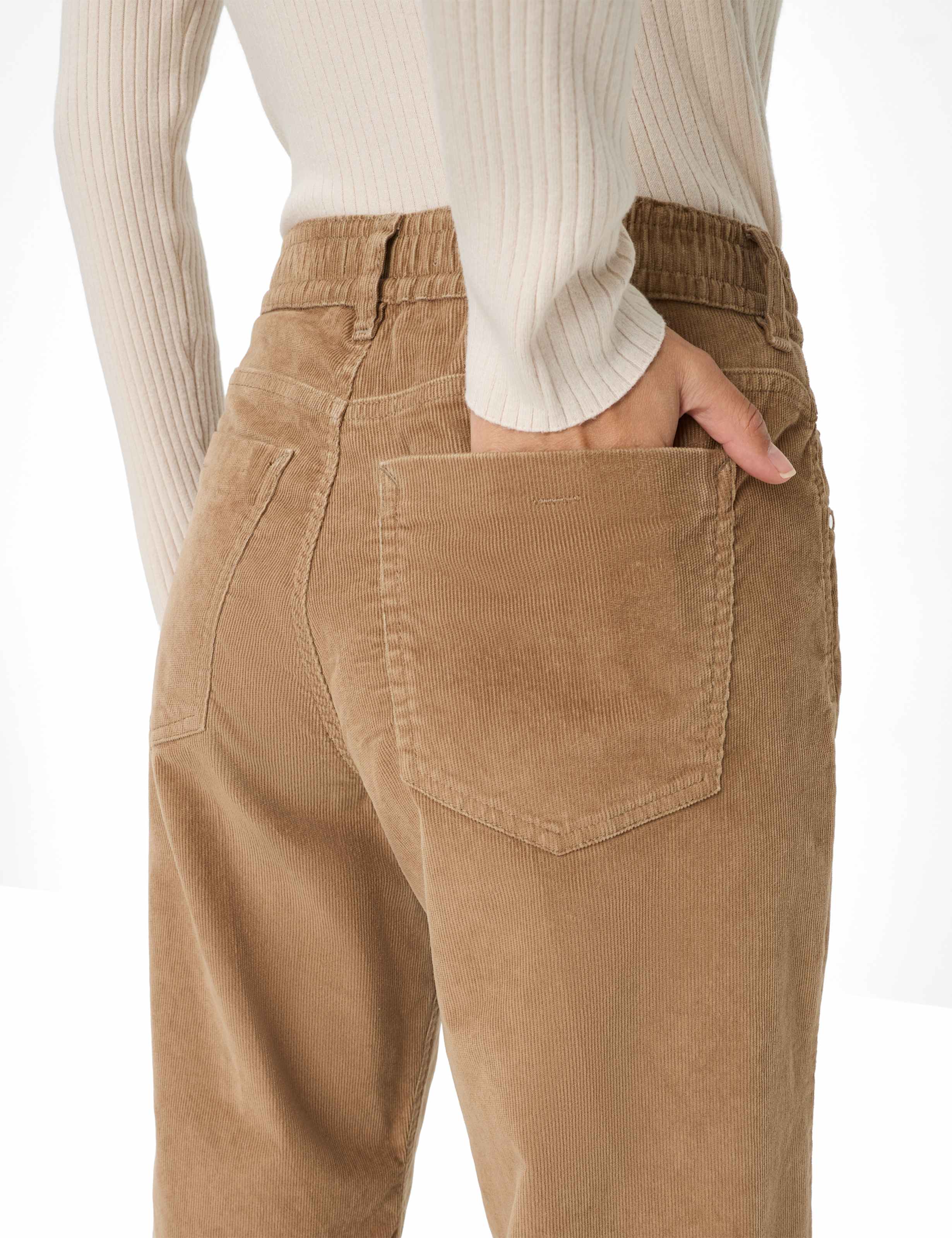 Femme Style MORGAN Marron Clair Wide Leg Détail 2