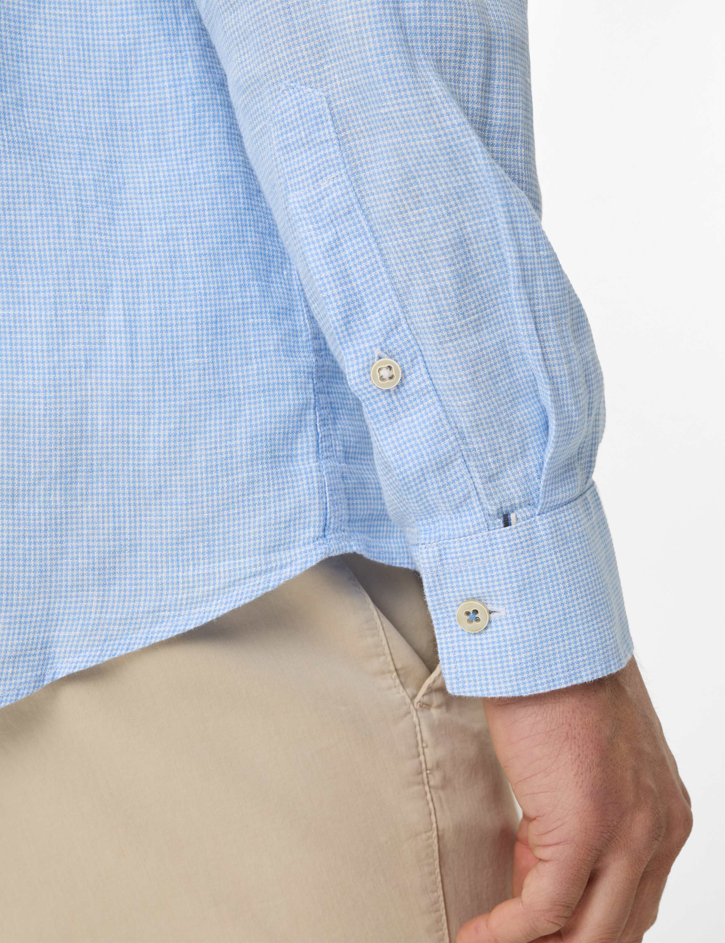 Herren Style DIRK Hellblau  Detail 2