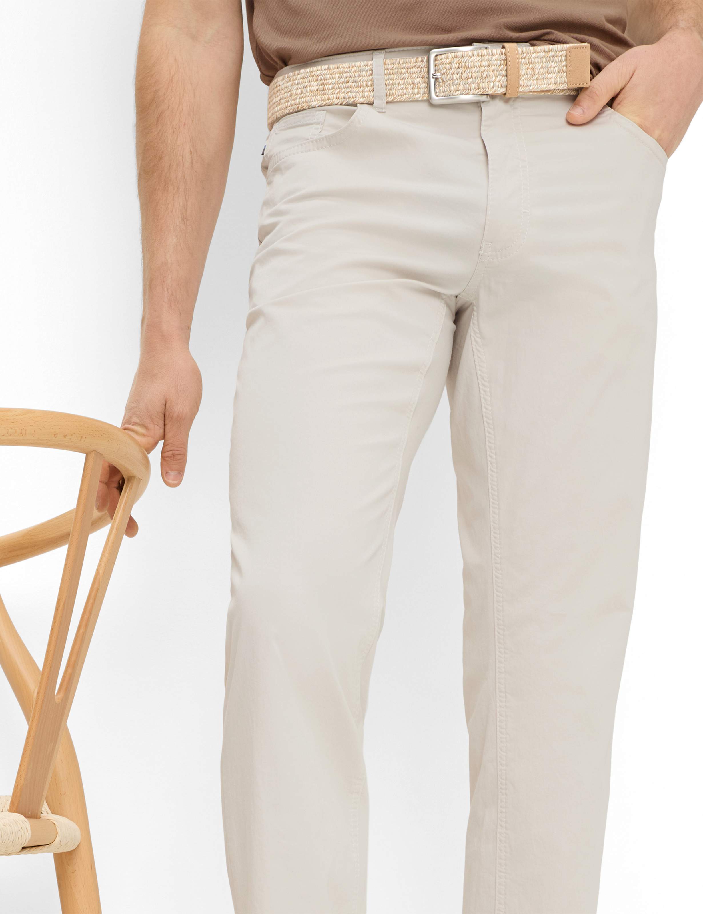 Homme Style COOPER Beige Clair Regular Fit Détail 1