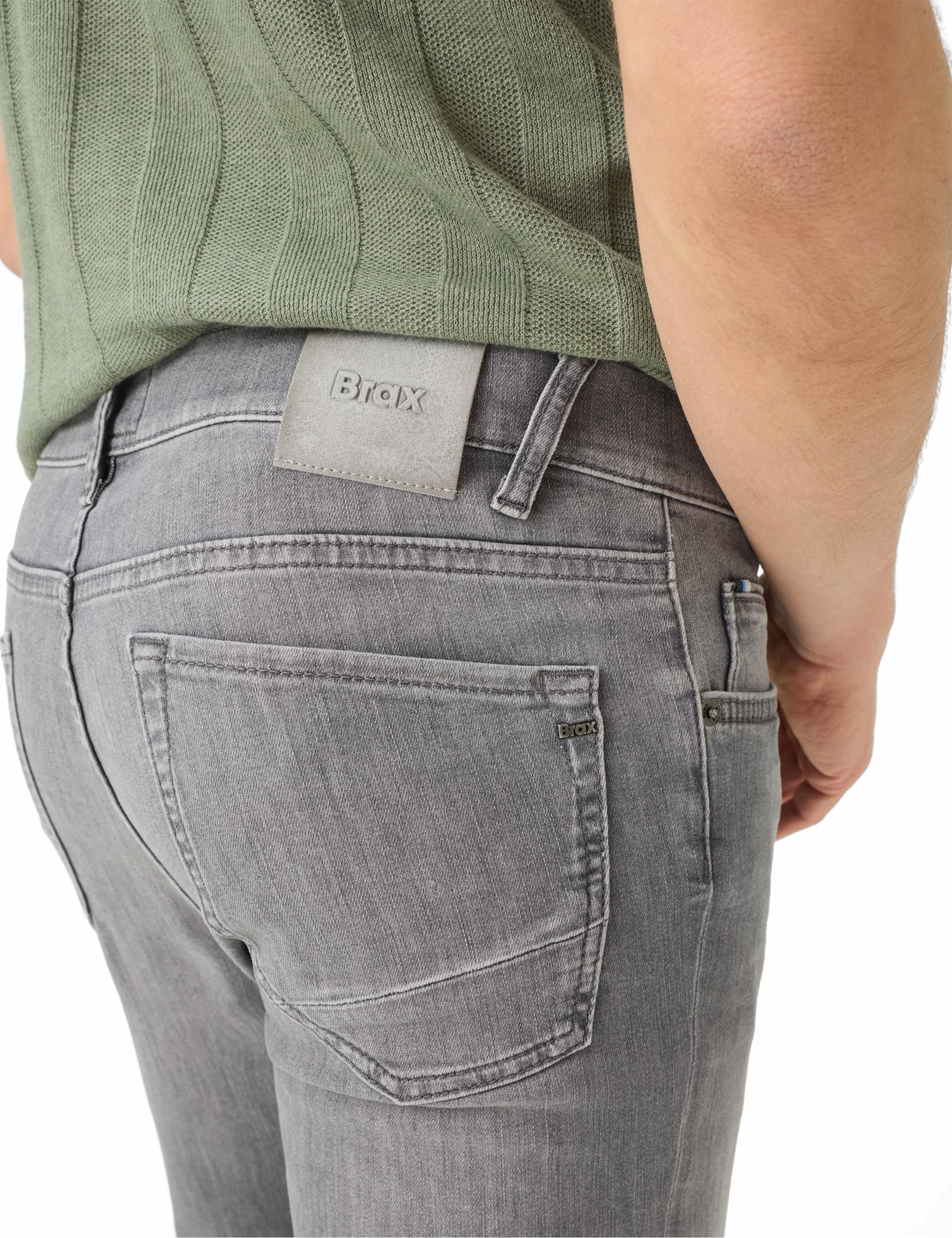 Men Style CHUCK Denim Light Gray Modern Fit Detail 2