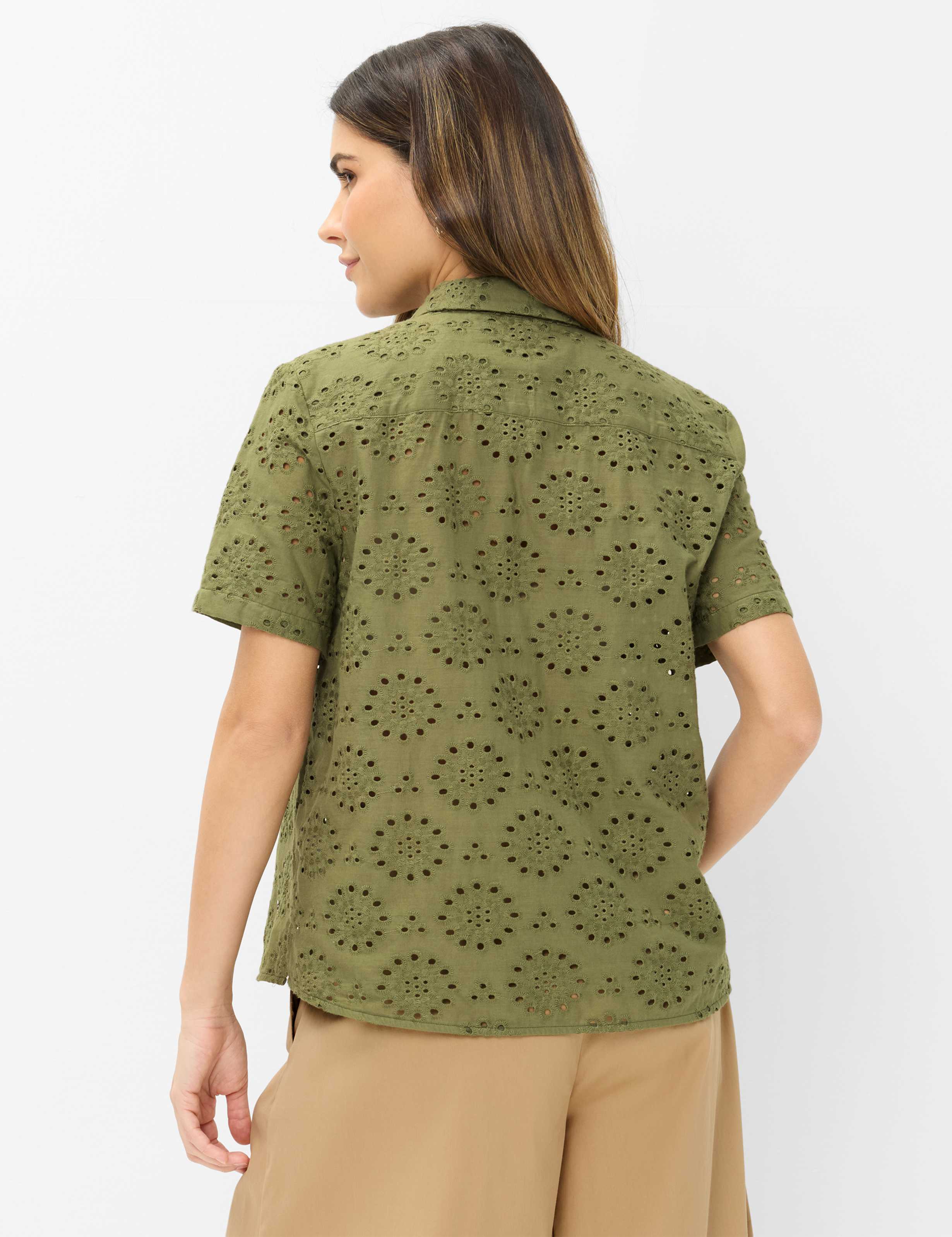 Dames Style VERA Groen - Olijf  Model achterkant