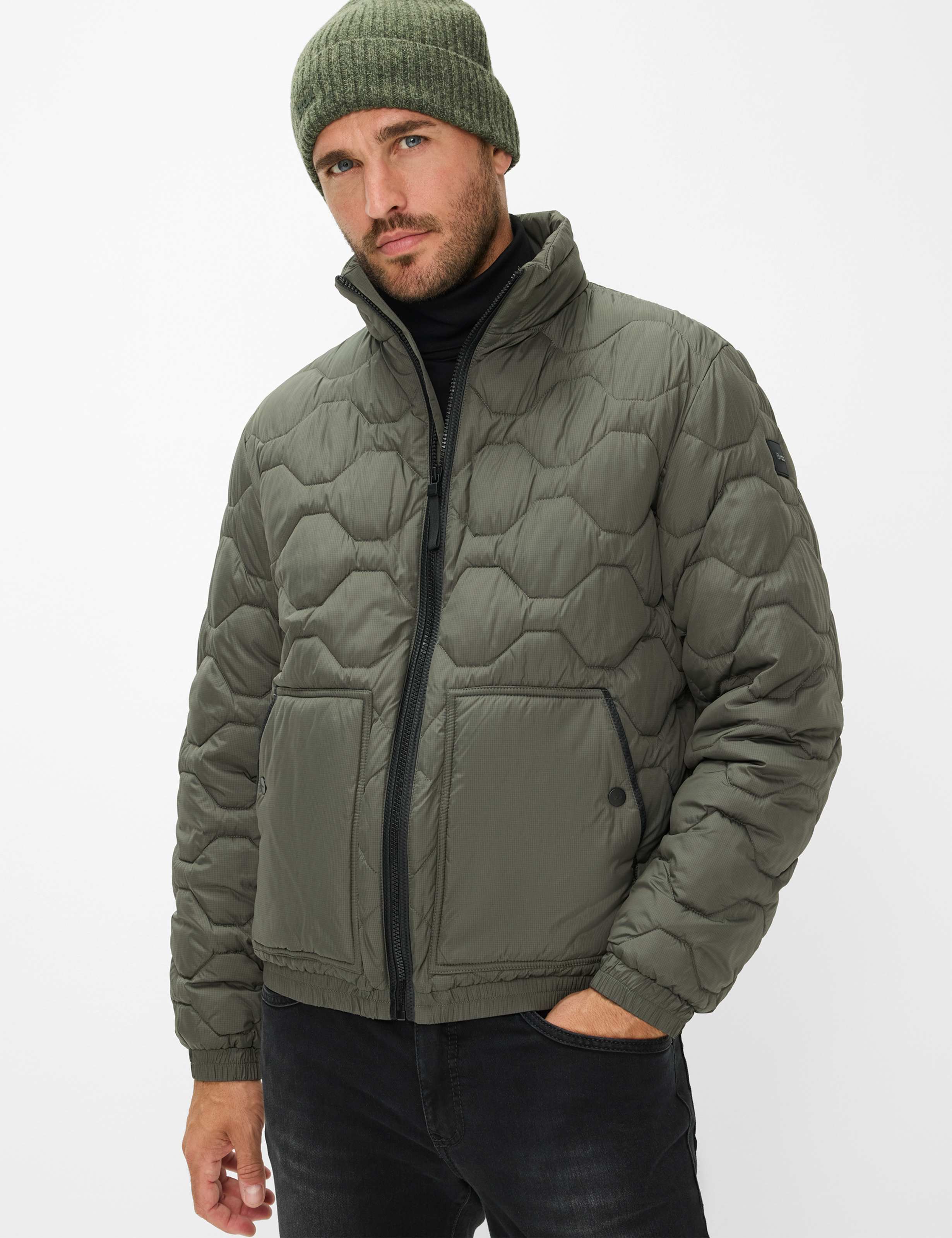 Thumbnail - Brax Herren Blouson Style COMO olive Grün Oliv, grün - oliv, Gr. M