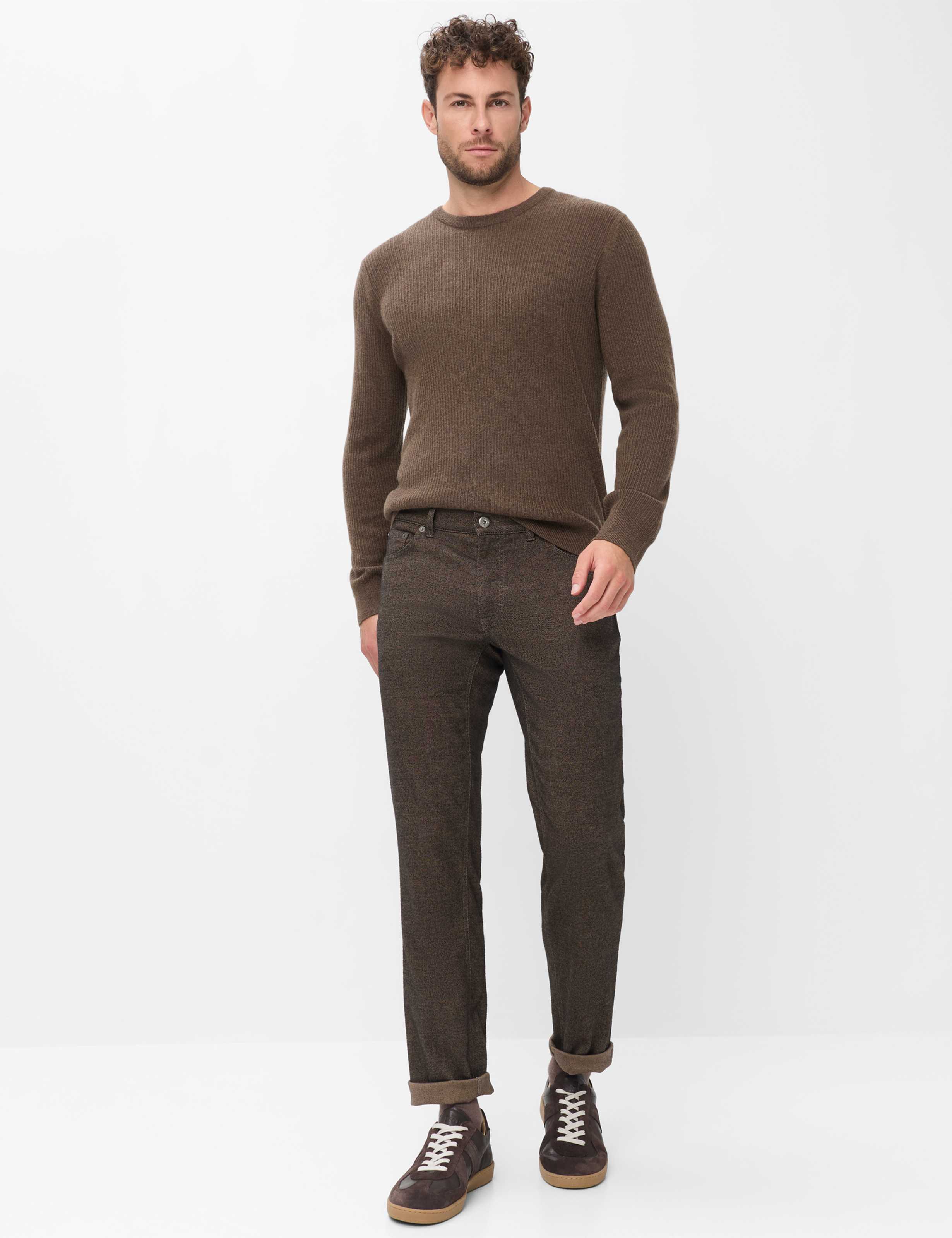 Homme Style COOPER Marron Clair Regular Fit Tenue du mannequin