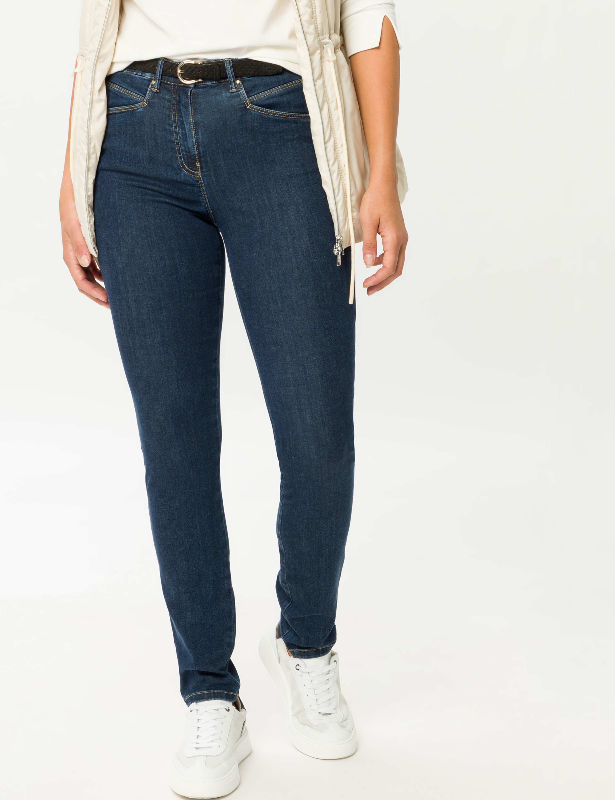 Thumbnail - Raphaela by Brax Damen Five-Pocket-Hose Style LUCA DARK BLUE, denim dunkelblau, Gr. 36K