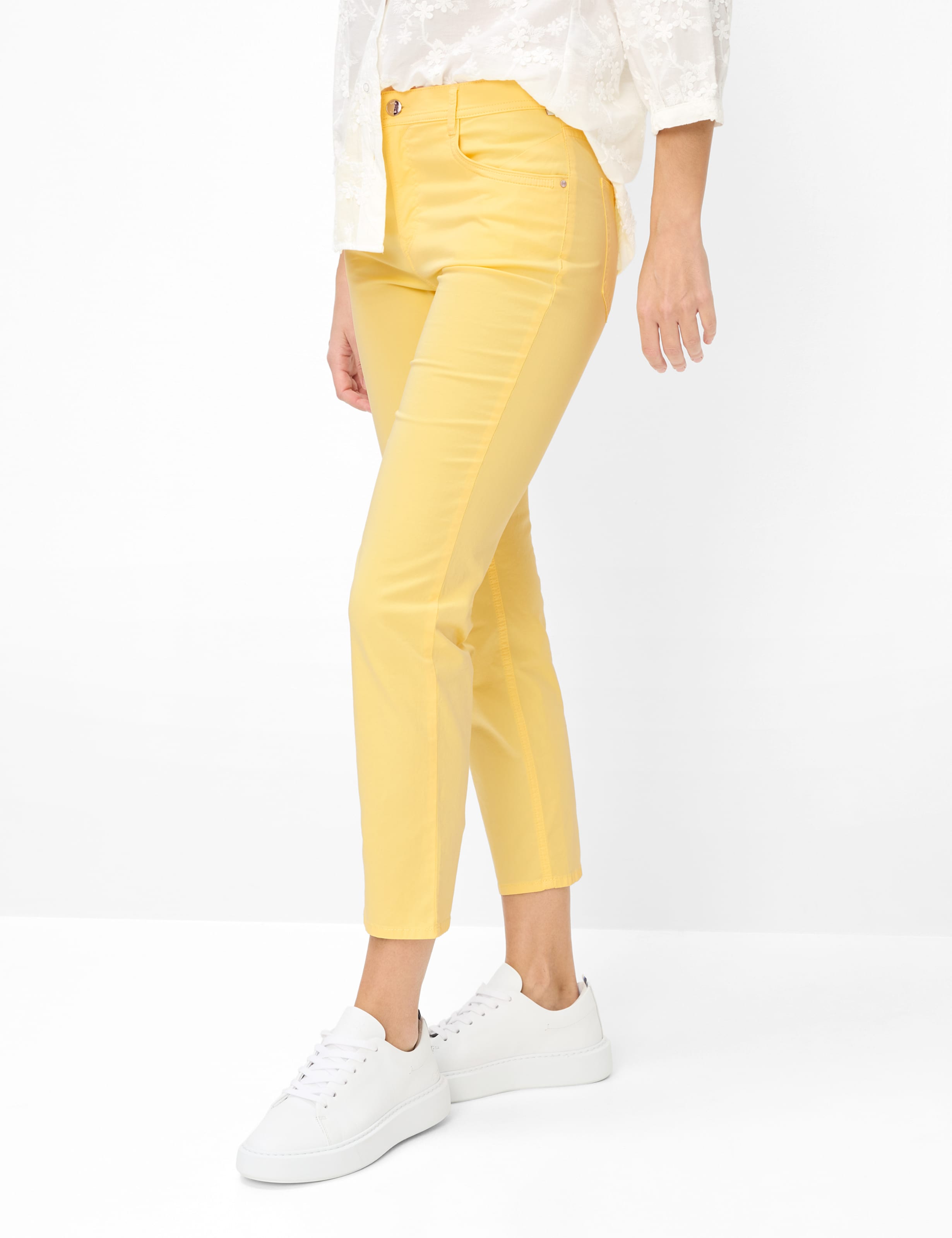 Thumbnail - Brax Damen Five-Pocket-Hose Style MARY S BUTTERCUP, hellgelb, Gr. 48