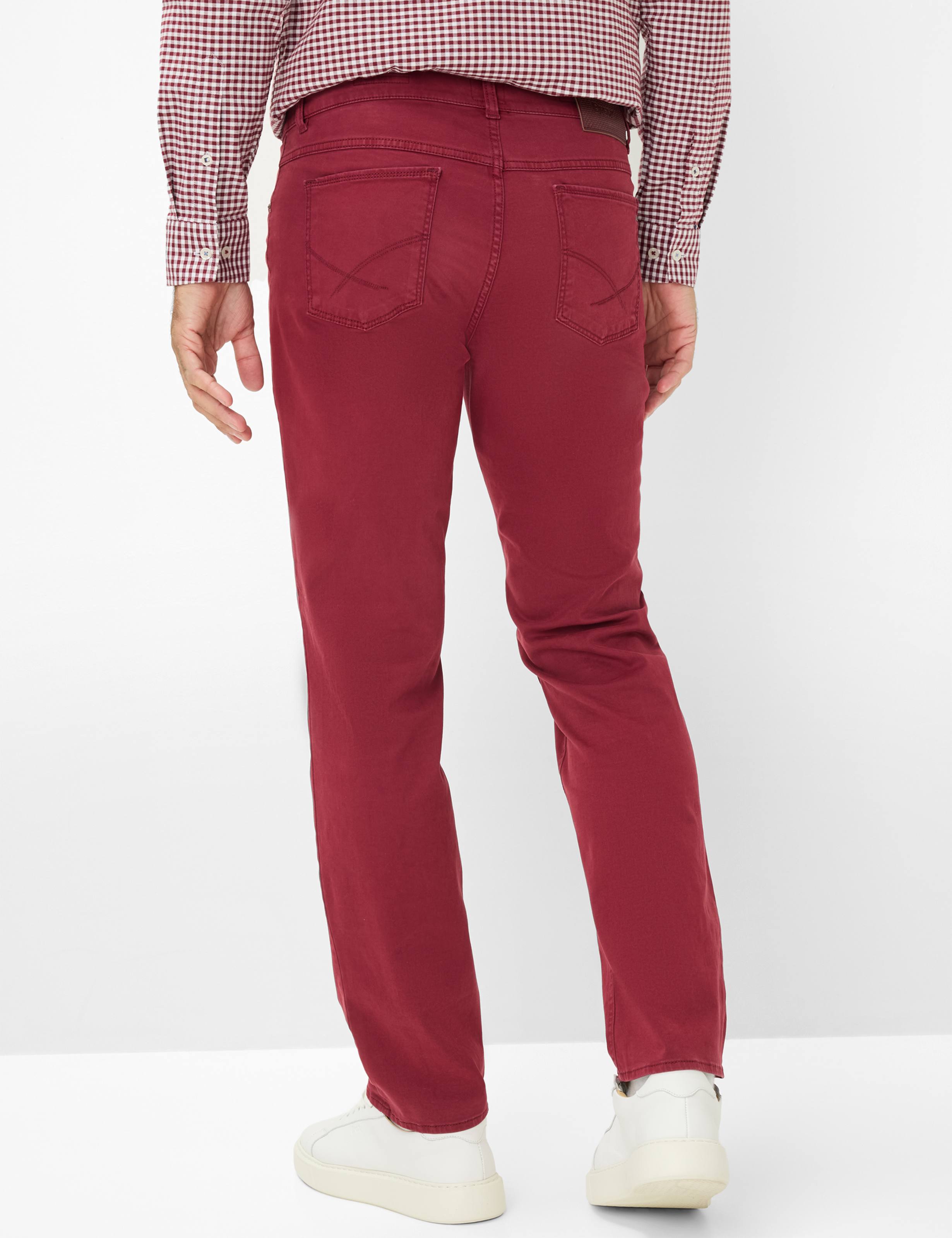 Homme Style COOPER Rouge Foncé Regular Fit Dos mannequin