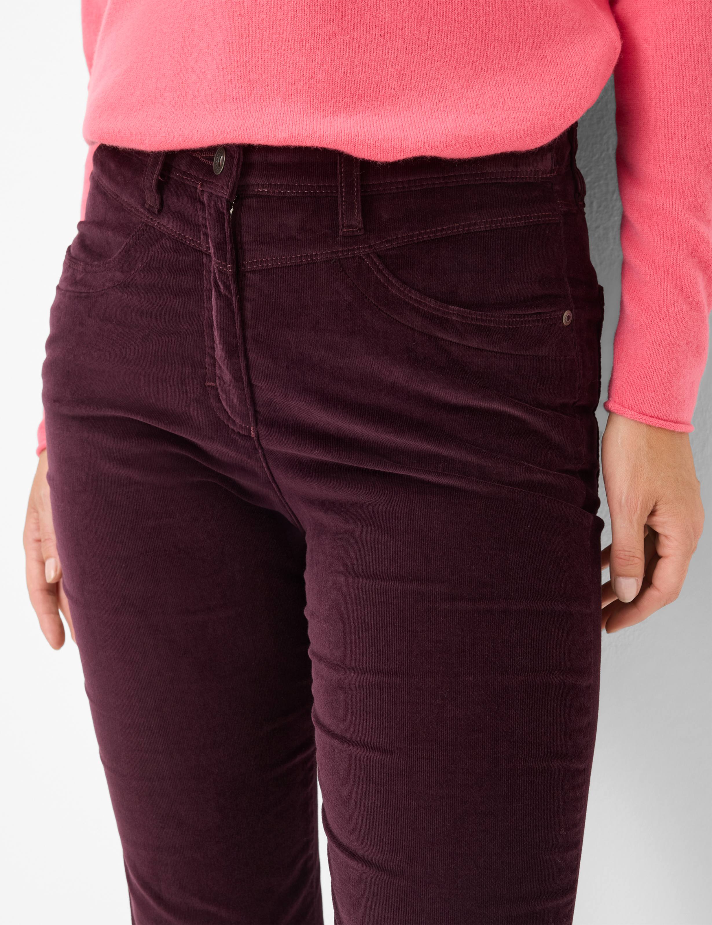 Femme Style LAURA NEW Rouge Foncé Super Slim Fit Détail 2
