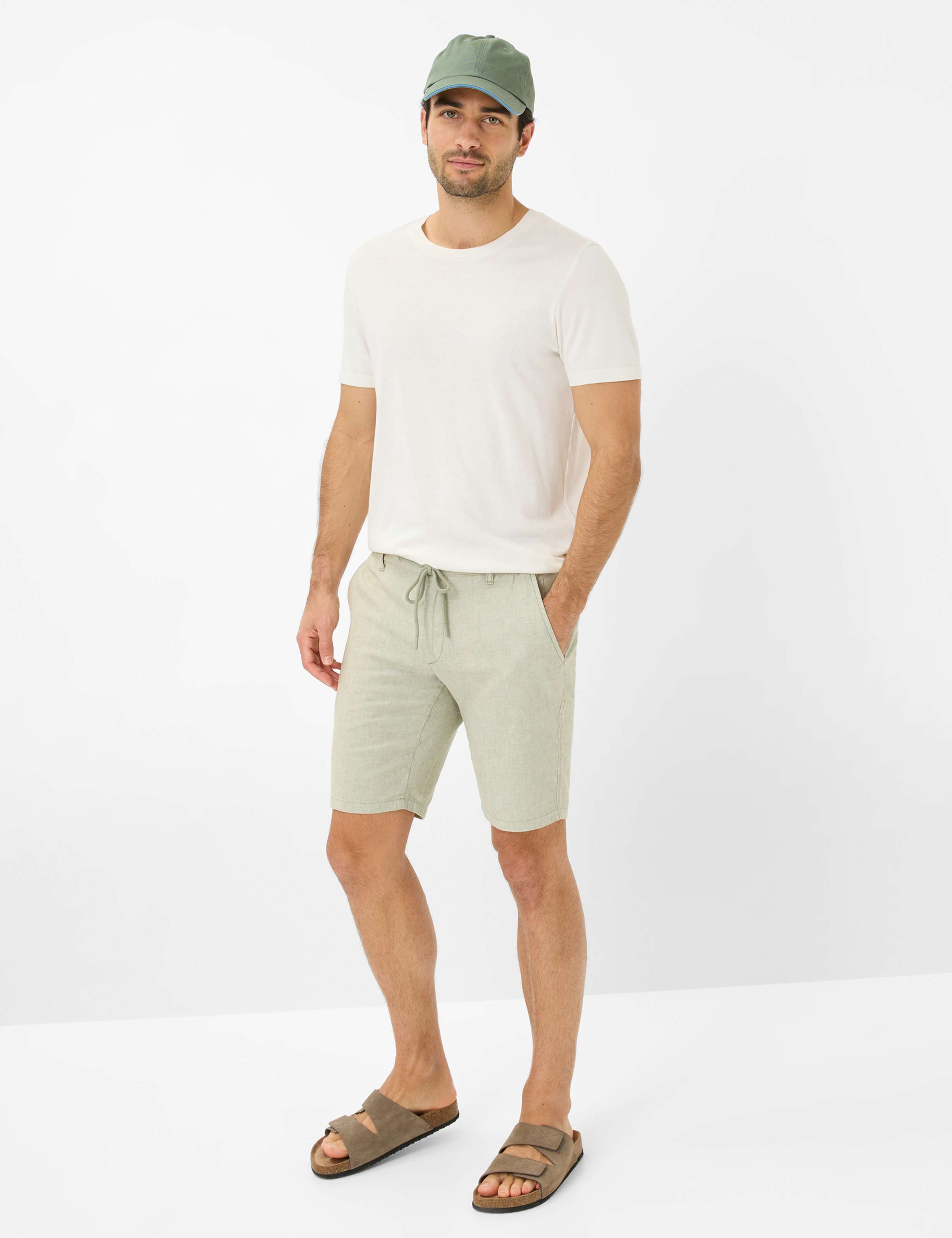 Men Style BALU Light Green Modern Fit Model Outfit