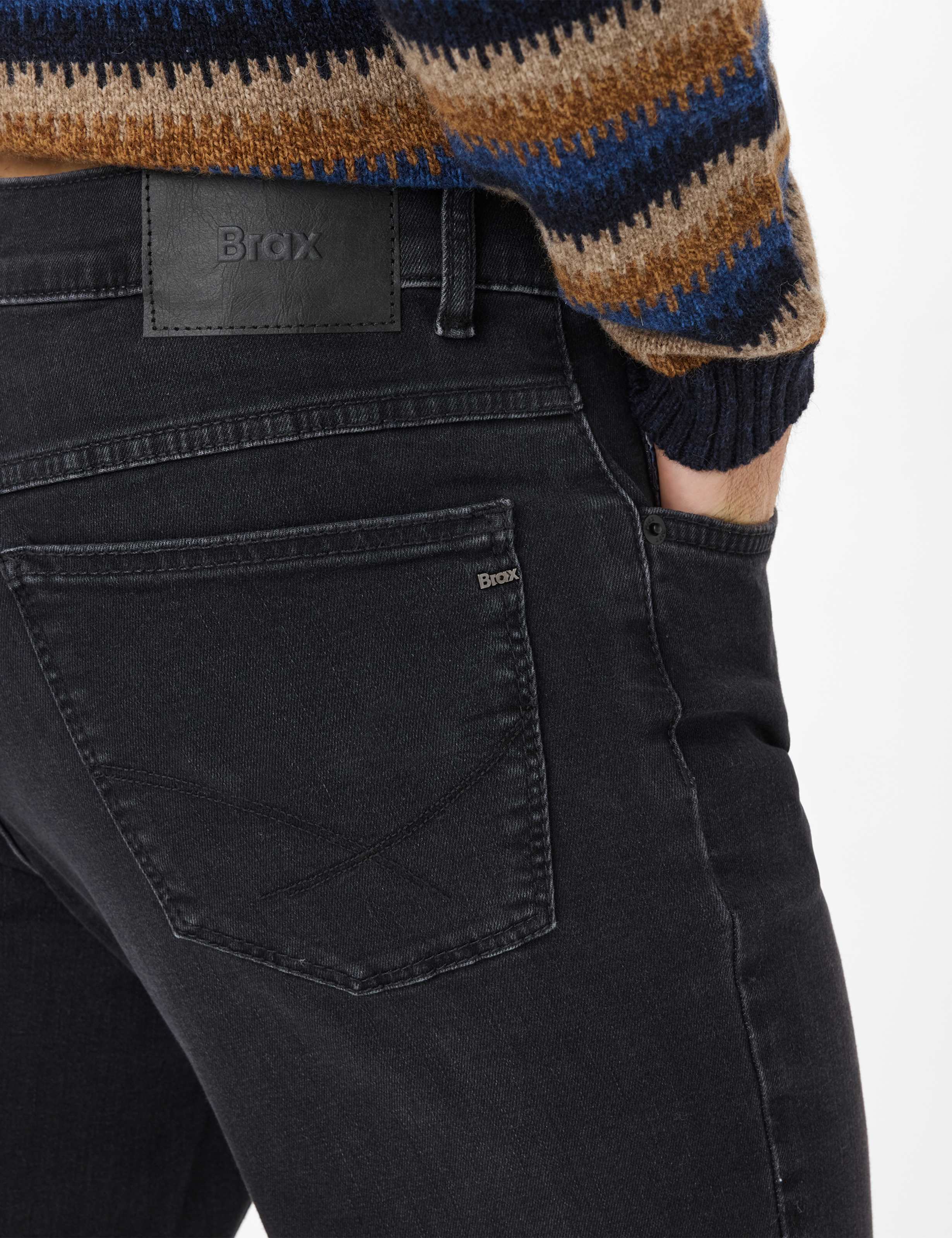 Herren Style COOPER Denim Dunkelgrau Regular Fit Detail 2