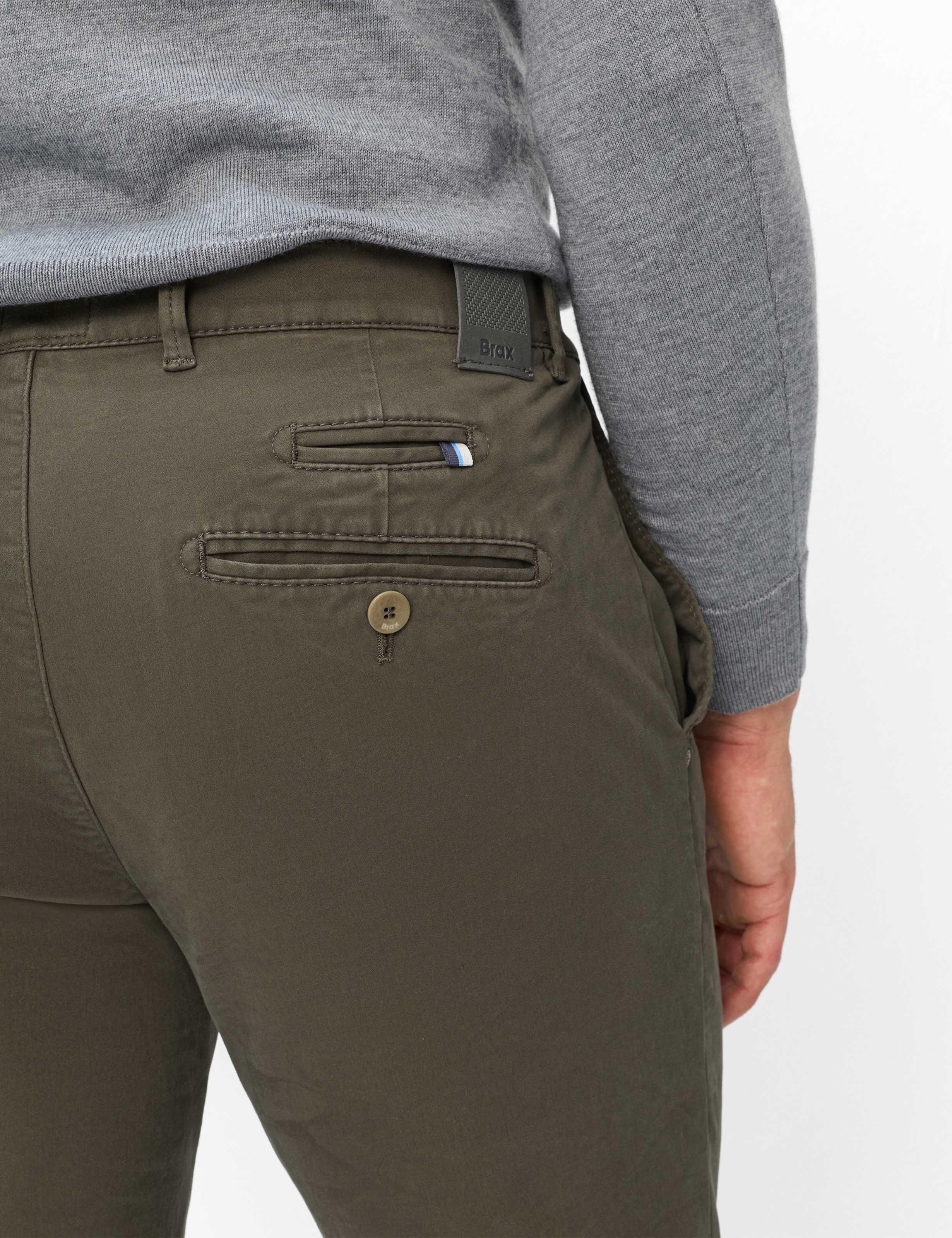 Herren Style FABIO TT Grün - Oliv Modern Fit Detail 2