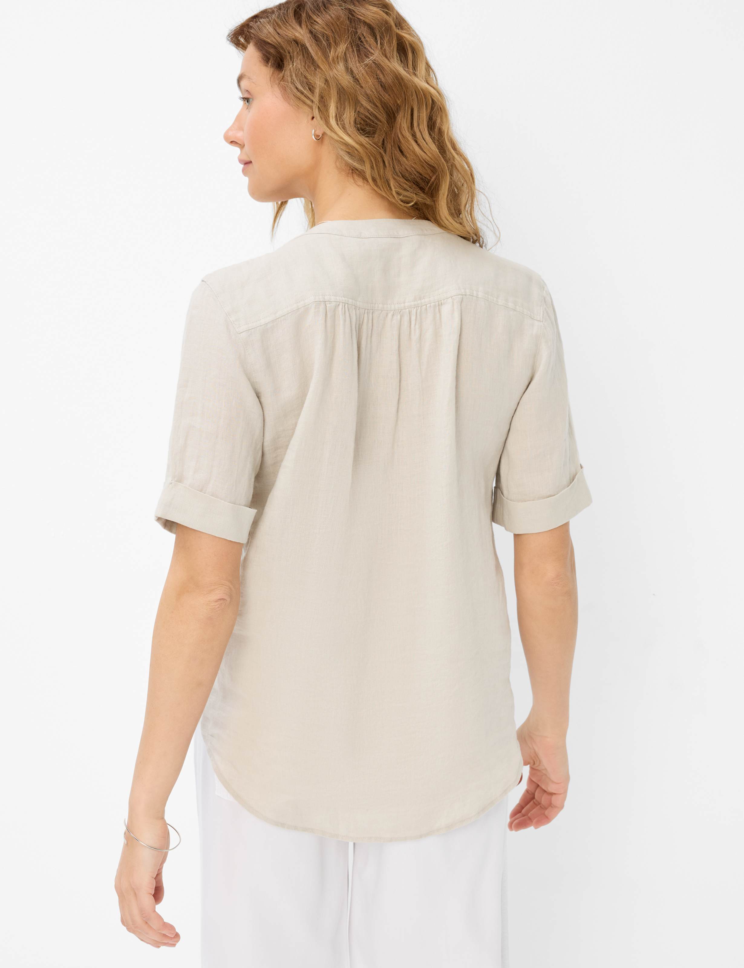 Women Style VERI Light Beige  Model back