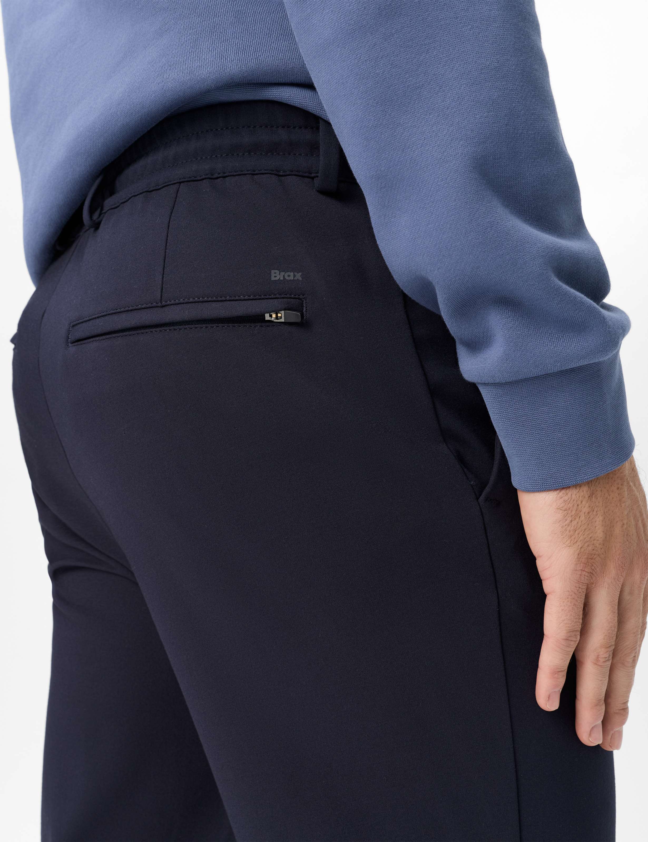 Homme Style PERCY Bleu Foncé Relaxed Fit Détail 2