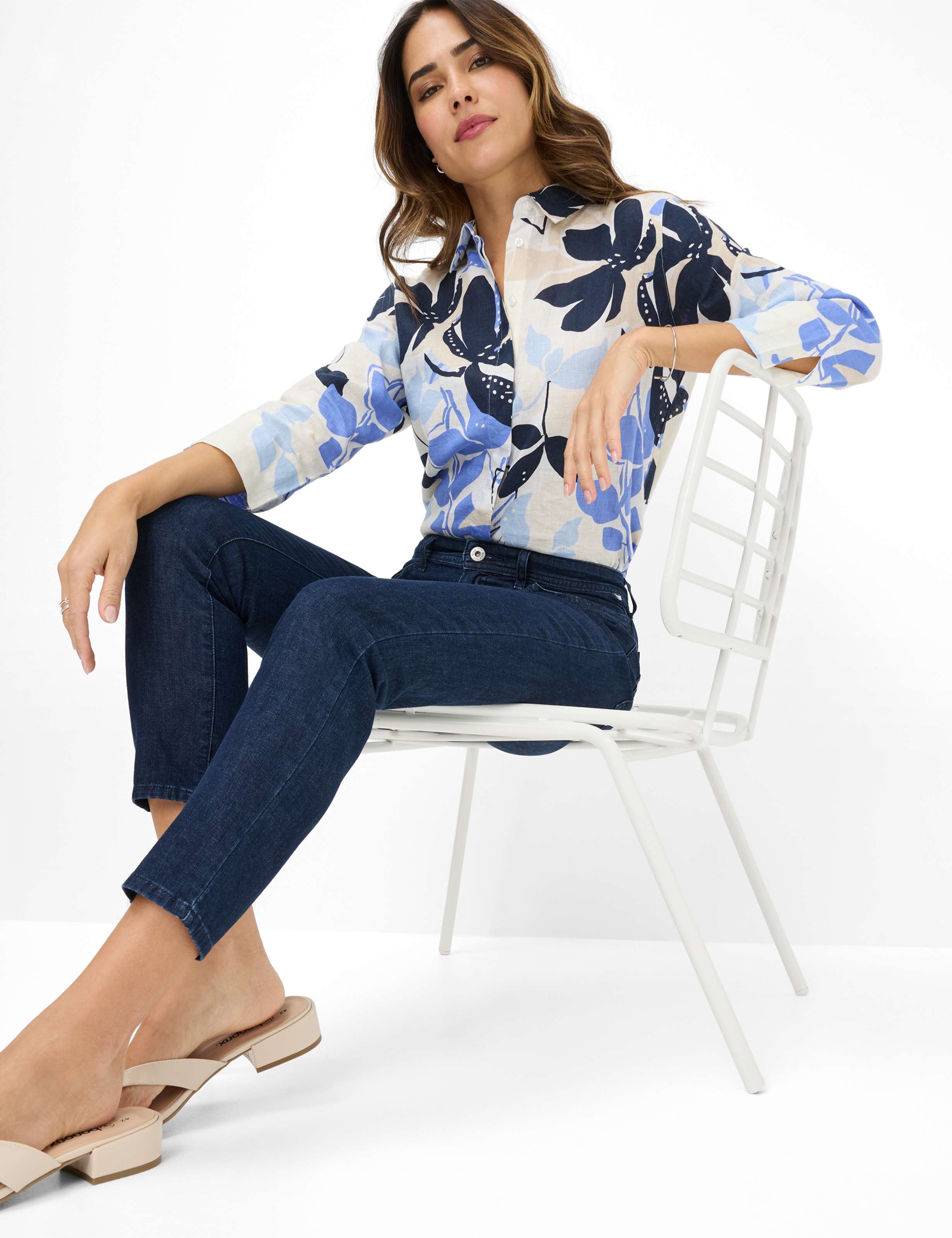 Women Style MARY S Denim Dark Blue Regular Fit Detail 1