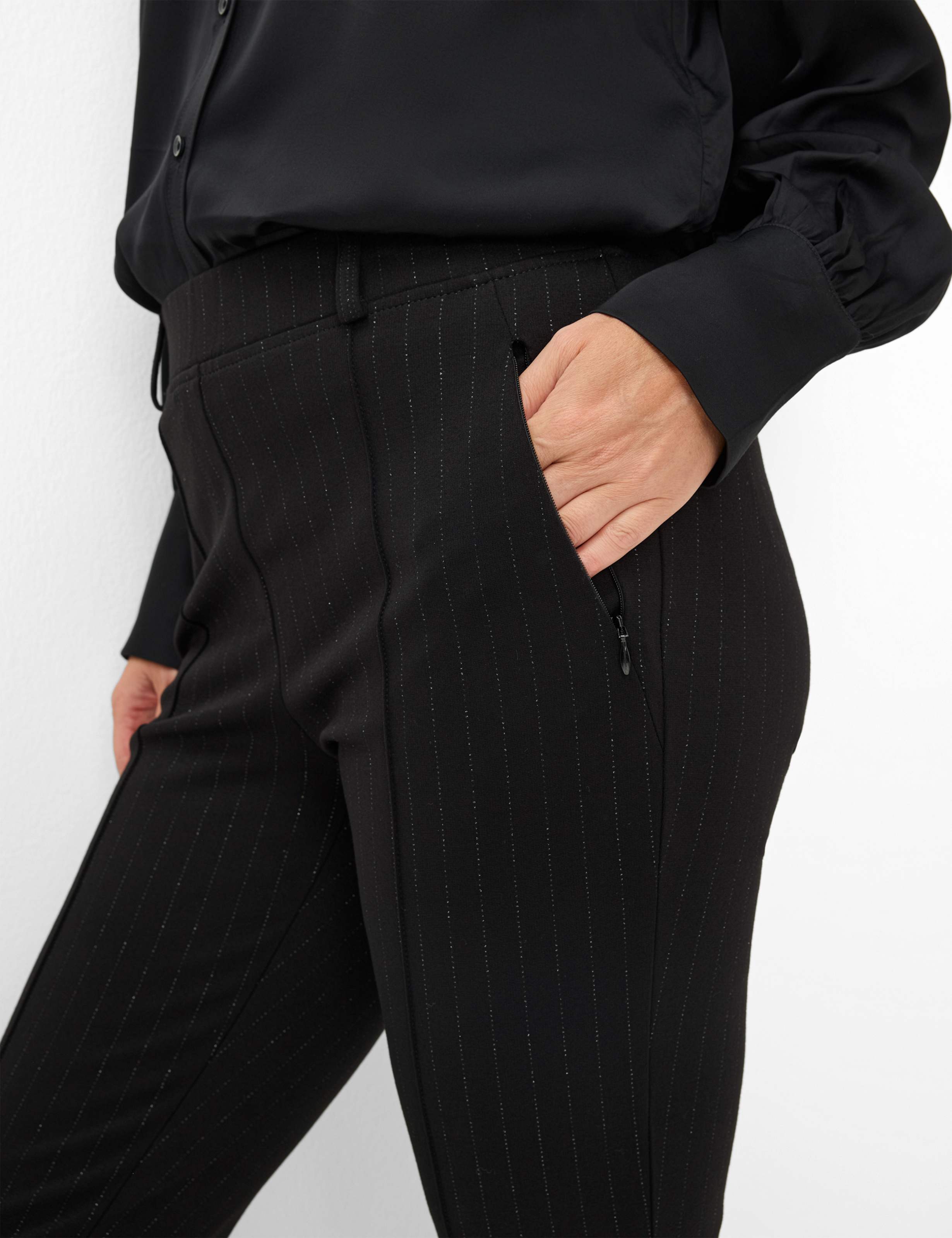 Femme Style LILLYTH KICK Noir Super Slim Fit Détail 2