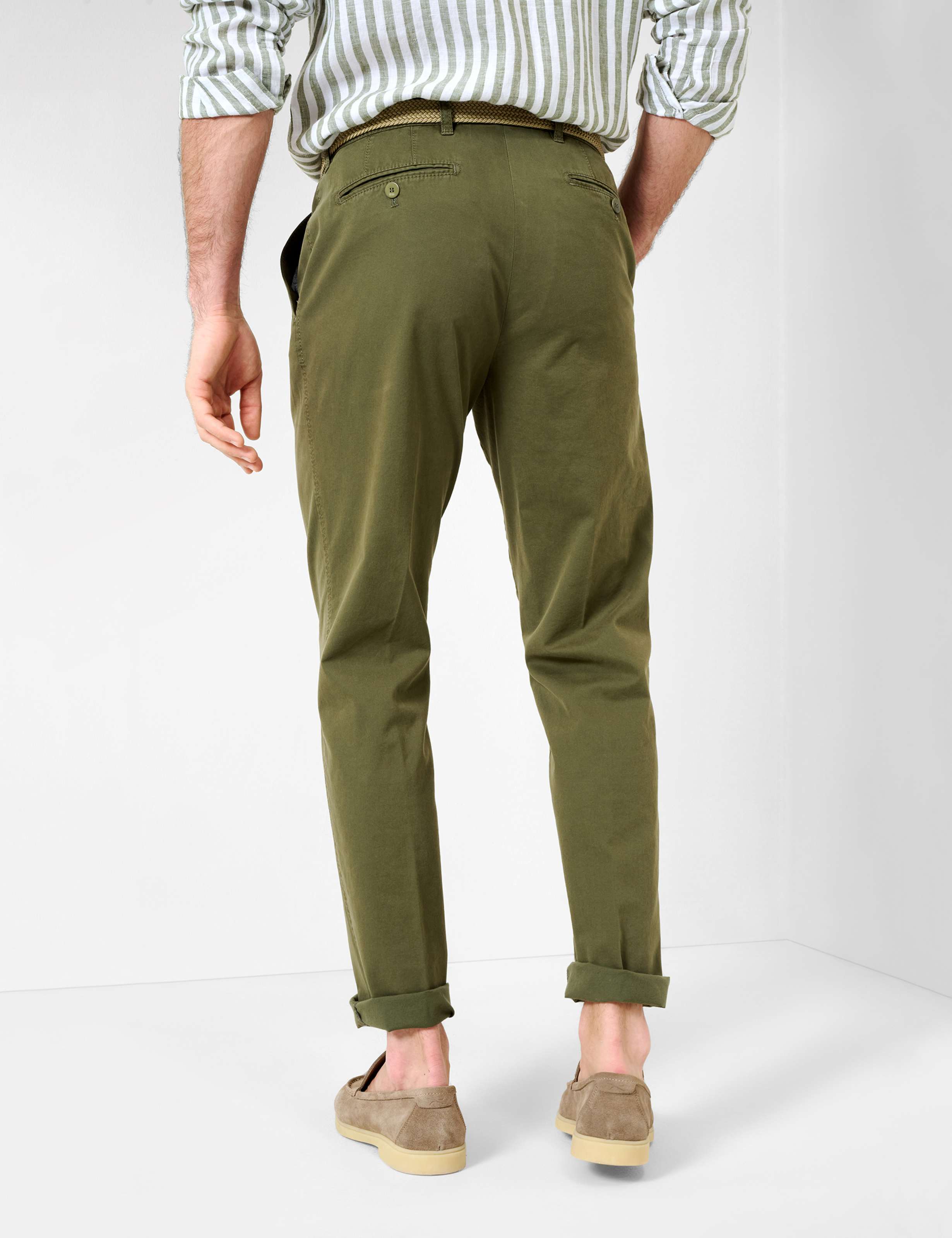 Men Style EVANS OLIVE Regular Fit Model back