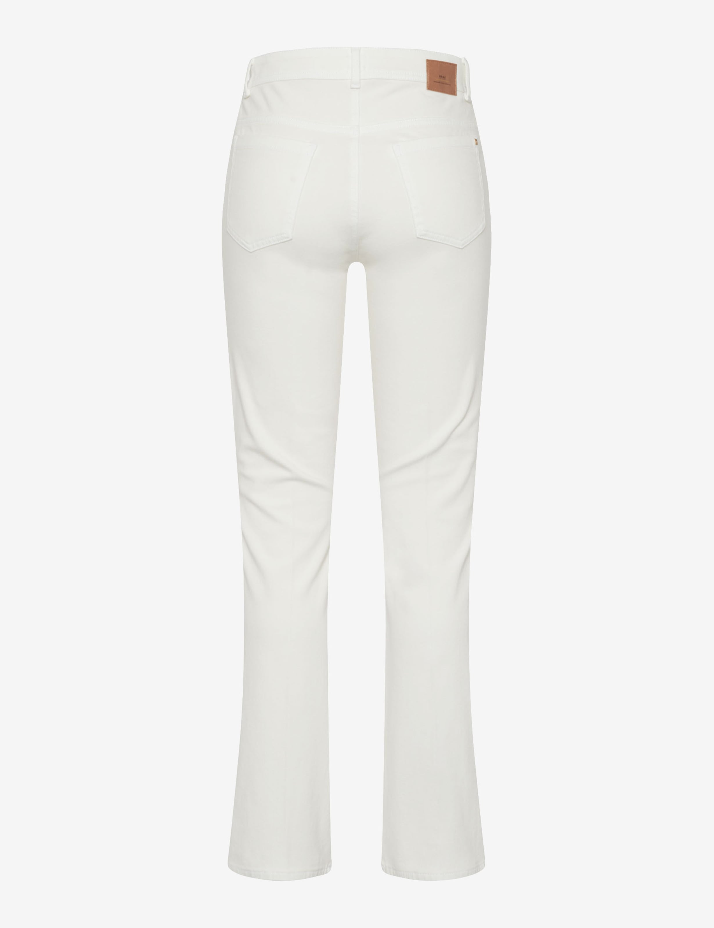Women Style SHAKIRA Denim Cream White Slim Fit Stand-alone rear view