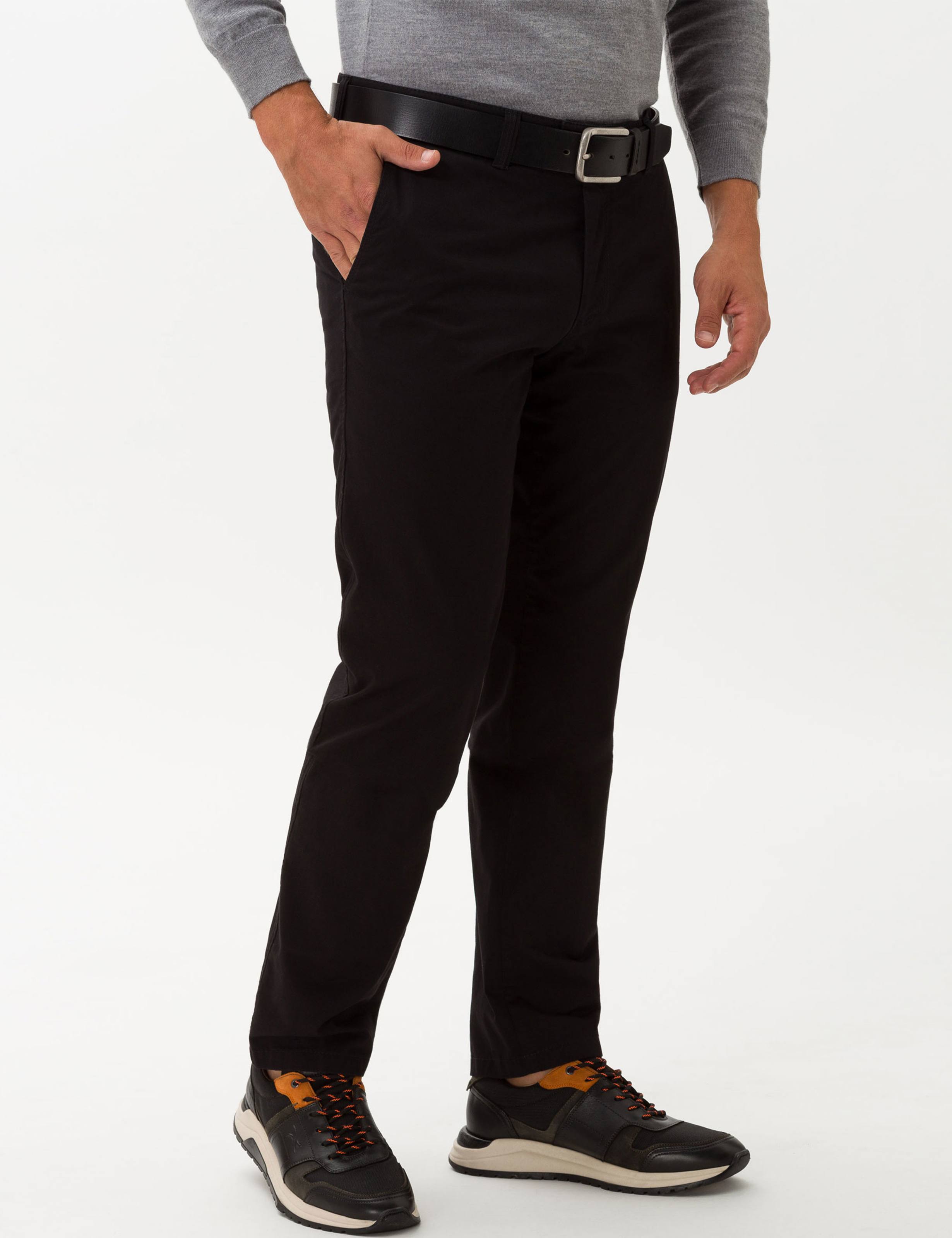 Herren Style JIM-S Perma Schwarz Regular Fit Model Rueck