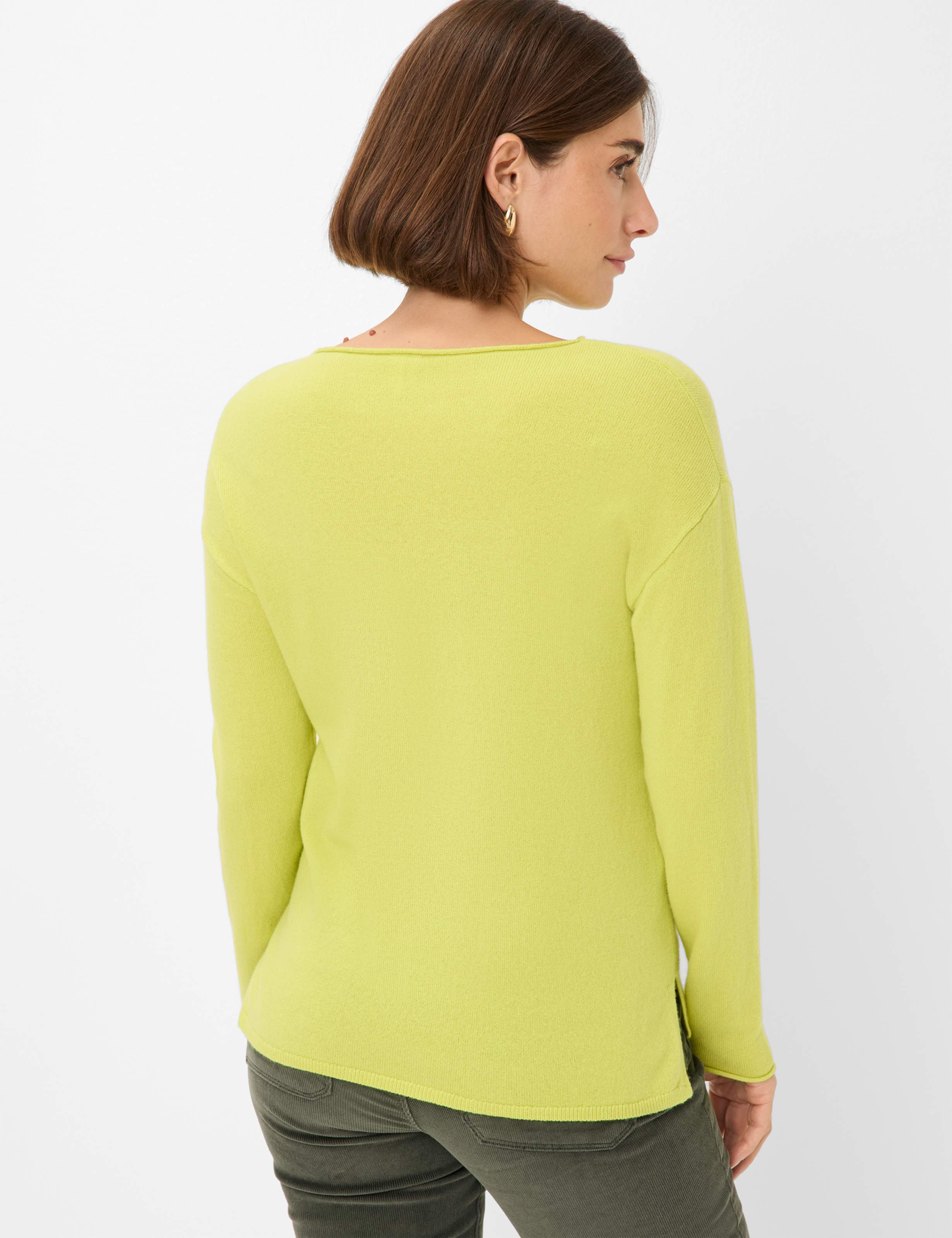 Thumbnail - Brax Damen Strickpullover Style LIZ lemon grass, hellgrün, Gr. 46