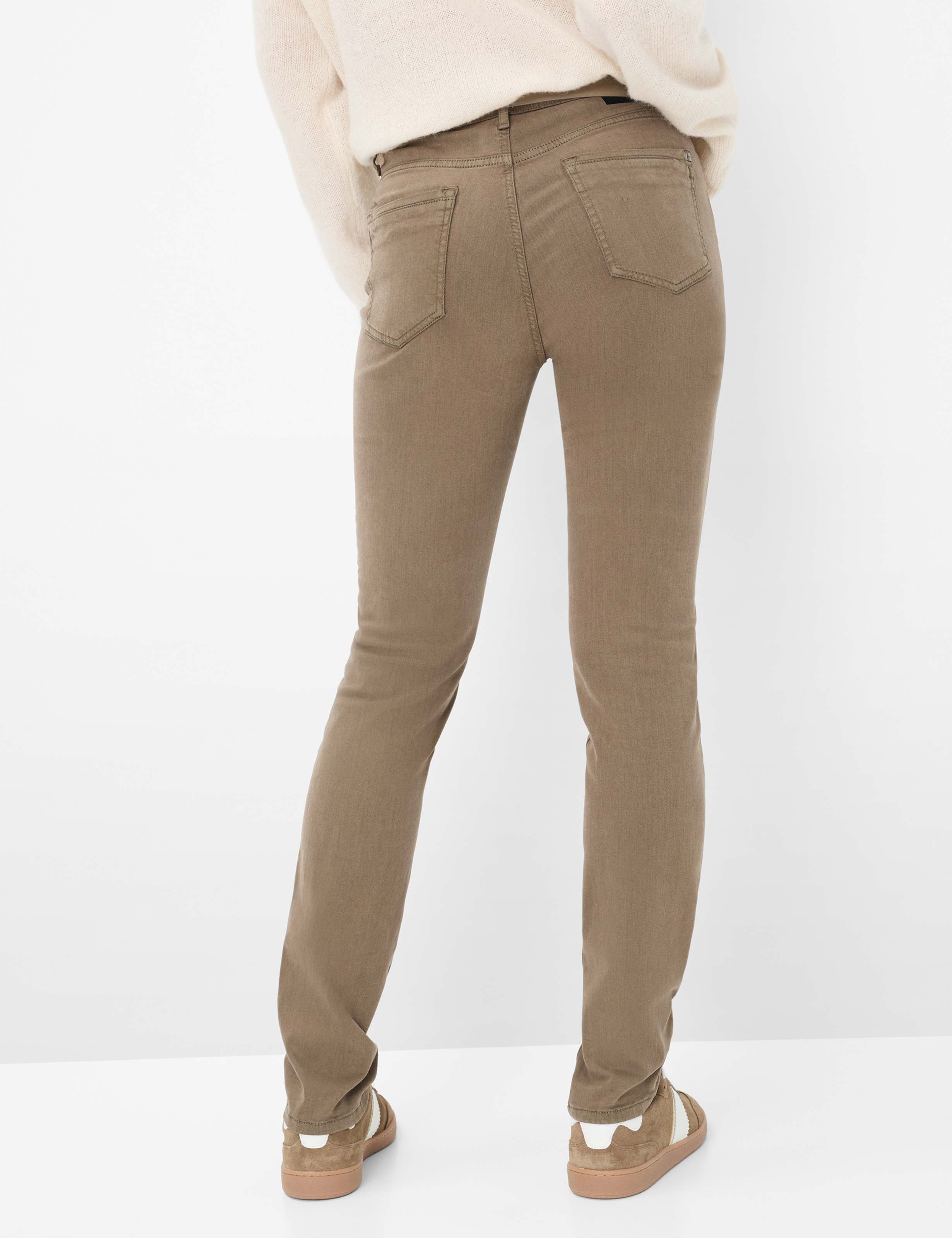 Thumbnail - Brax Damen Five-Pocket-Hose Style MARY CARAMEL, denim dunkelbraun, Gr. 48L