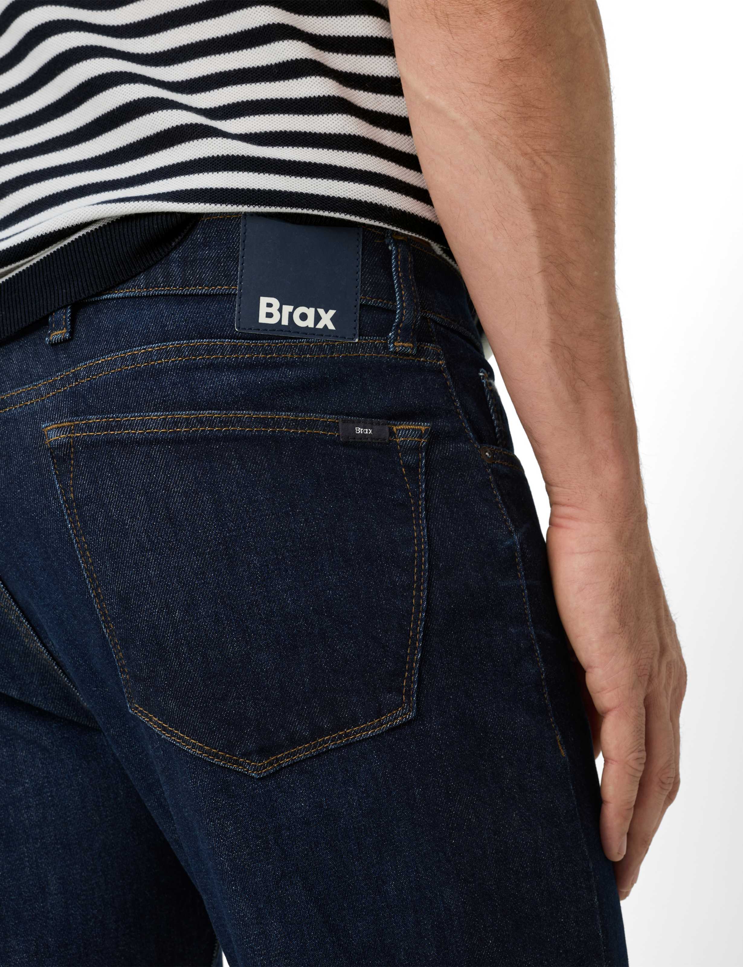 Men Style CLINT Denim Dark Blue Straight Fit Detail 2