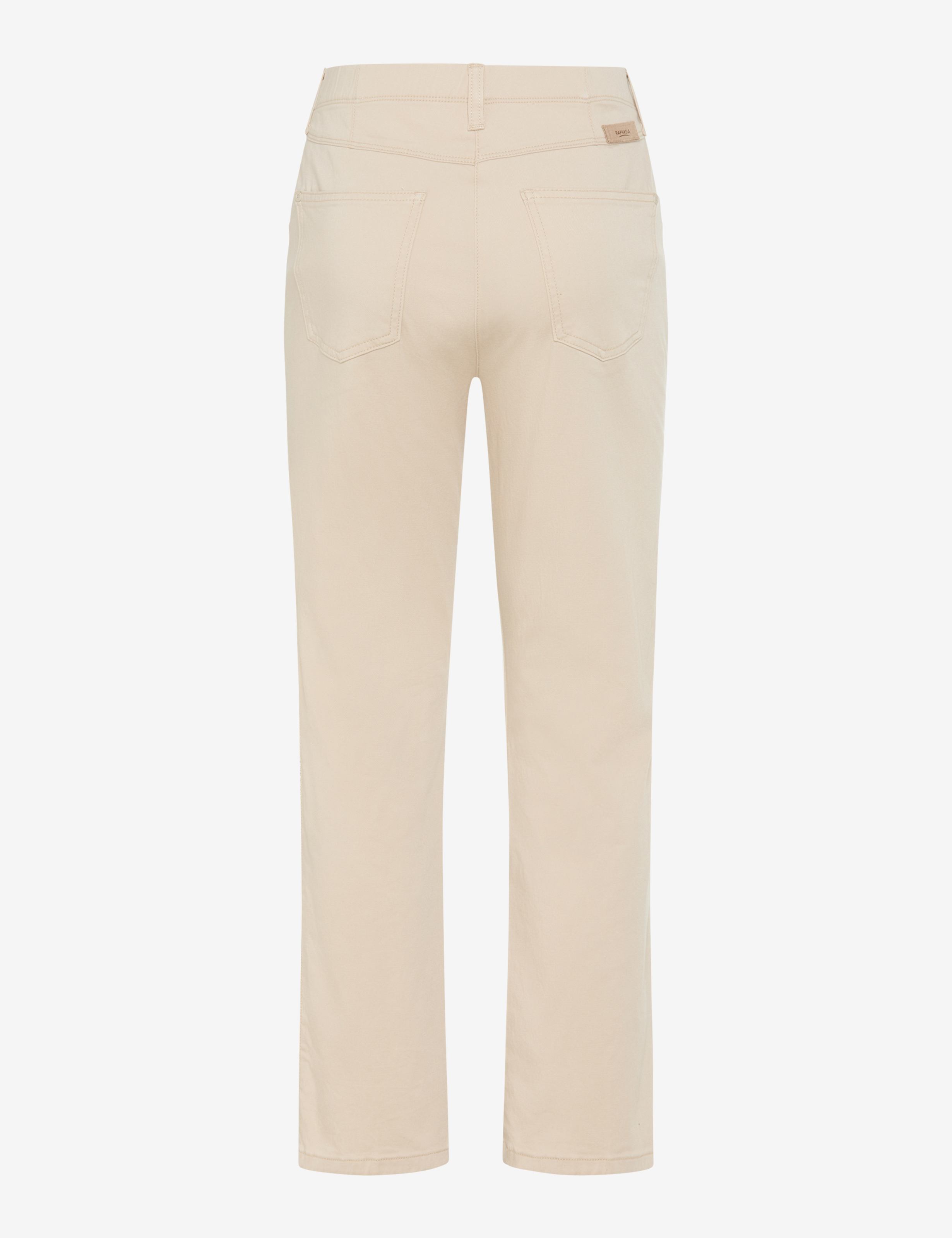 Dame Style LAURA KICK Cream White Super Slim Fit Udskæring bagpå