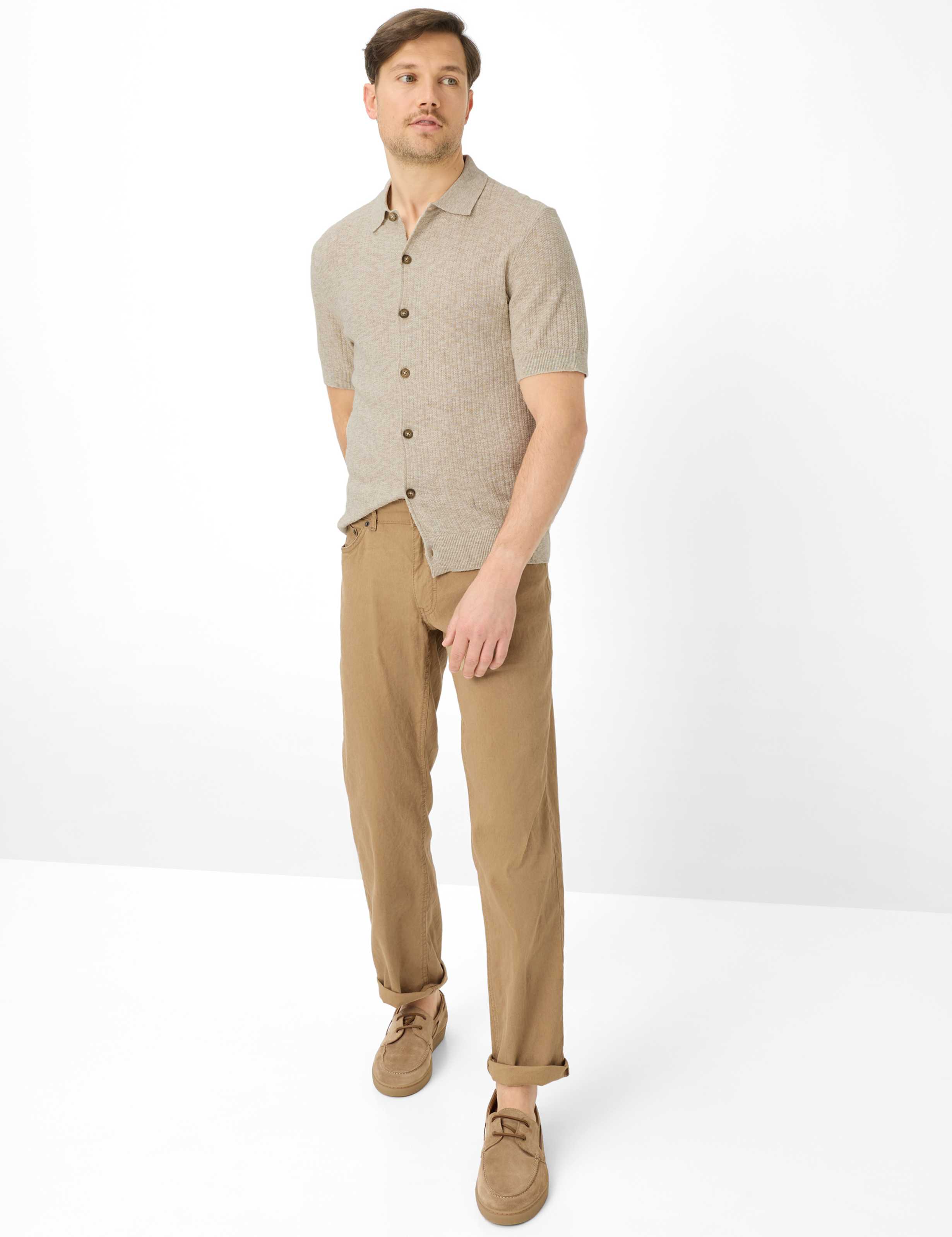 Herren Style COOPER Beige Regular Fit Model Outfit
