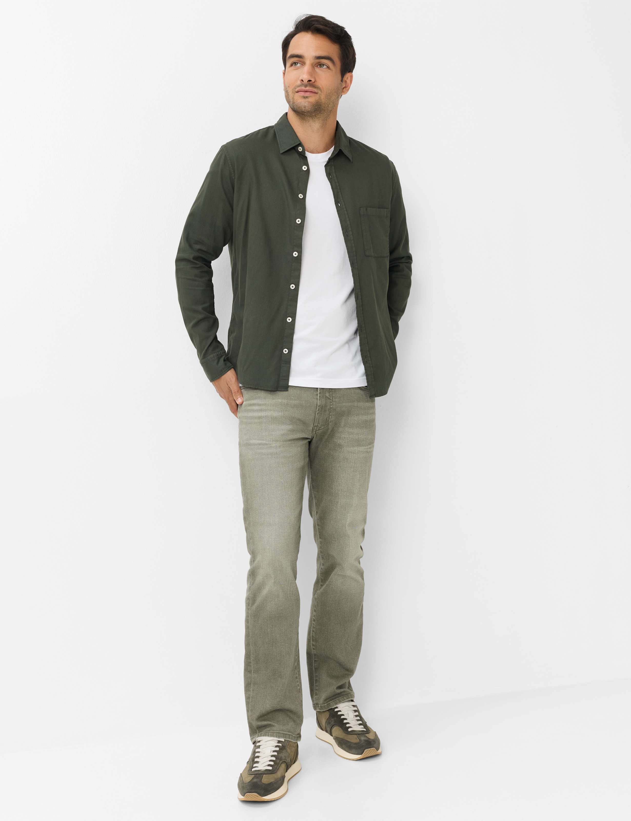 Homme Style HAROLD Vert  Tenue du mannequin