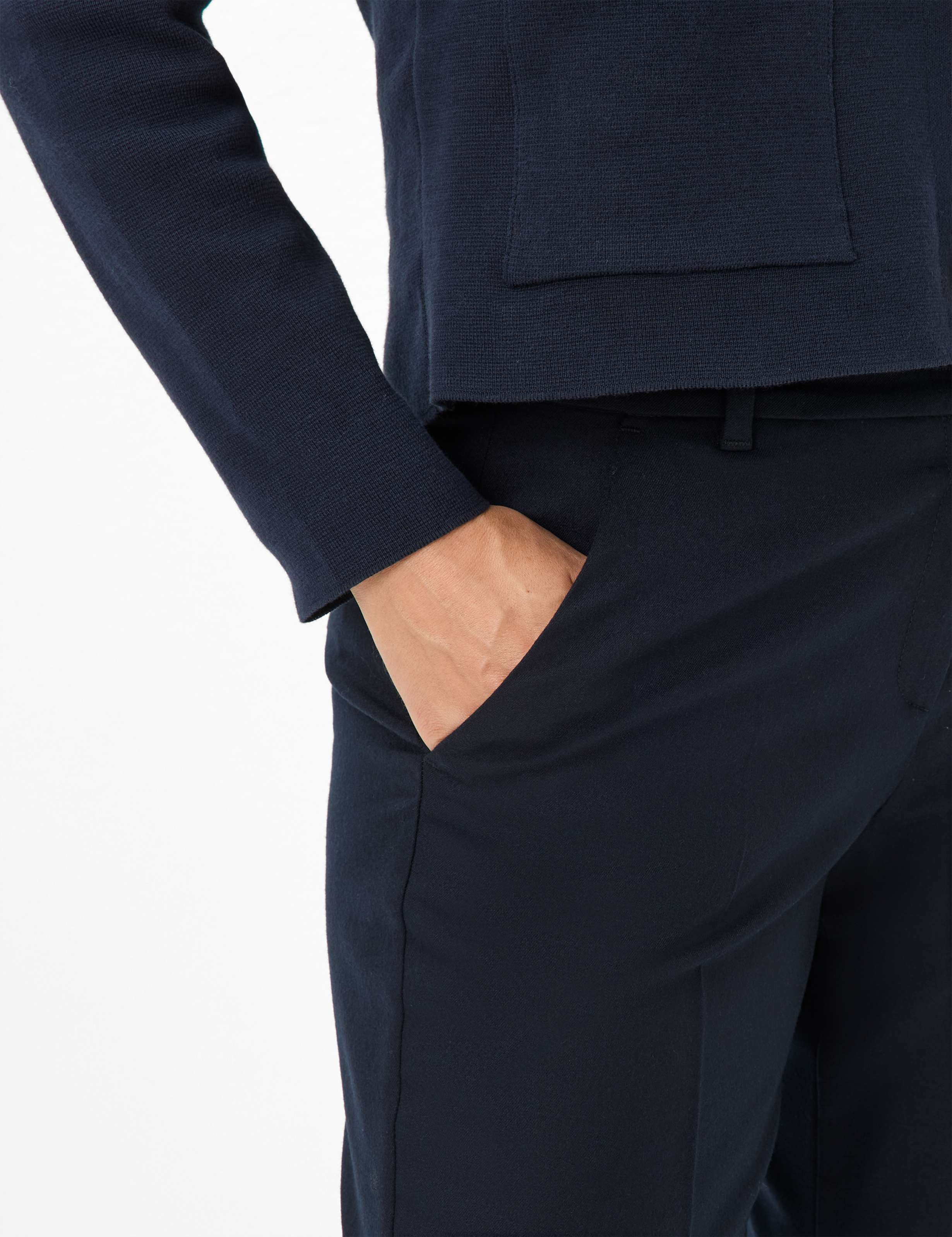 Damen Style MAINE Dunkelblau Wide Leg Detail 2