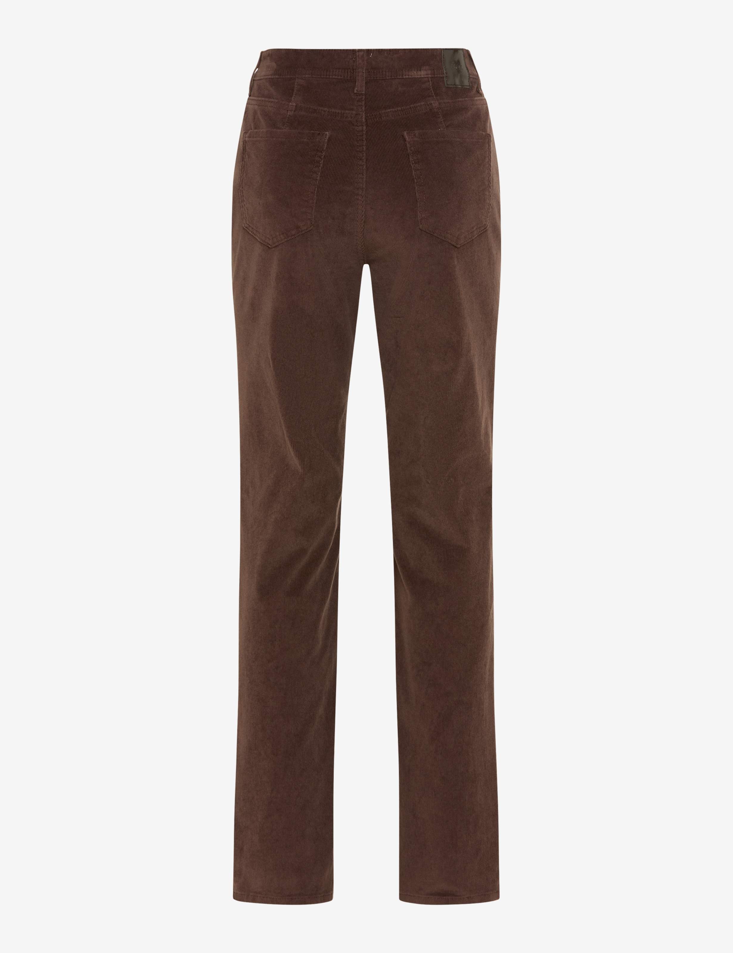 Femme Style CAROLA Marron Foncé Feminine Fit Détourage arrière
