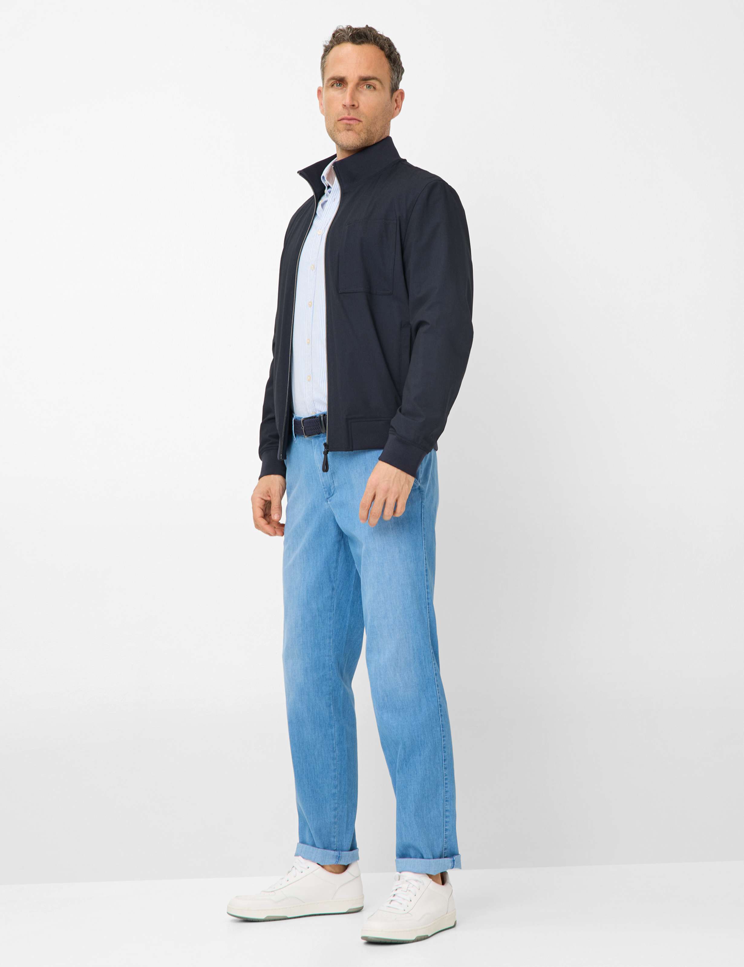 Herren Style THILO Denim Hellblau Regular Fit Model Outfit