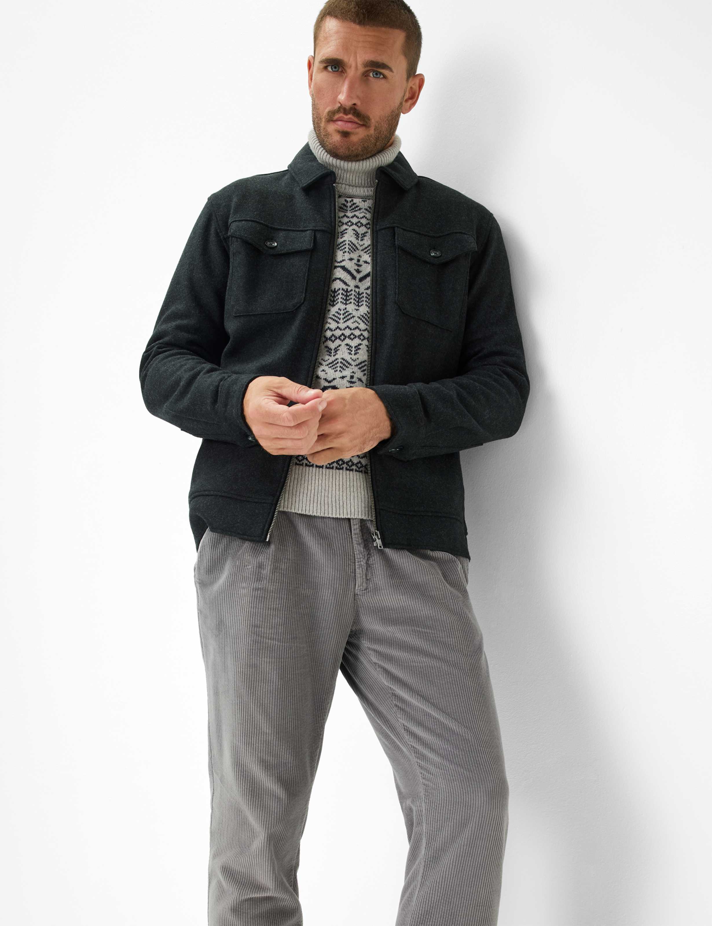 Herre Style TINO Grå Relaxed Fit Detalje 1