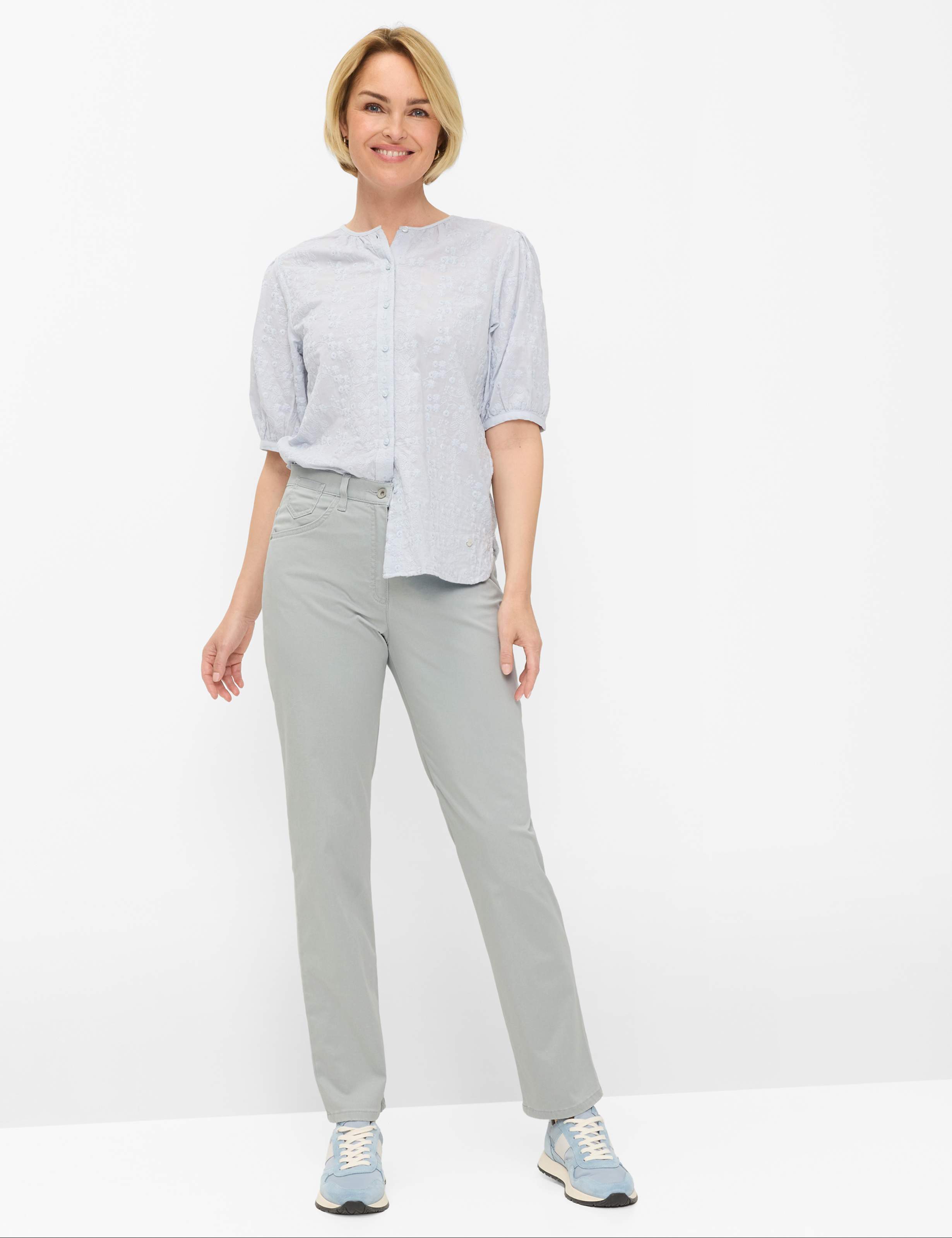 Damen Style CORRY Grau Comfort Plus Fit Model Outfit