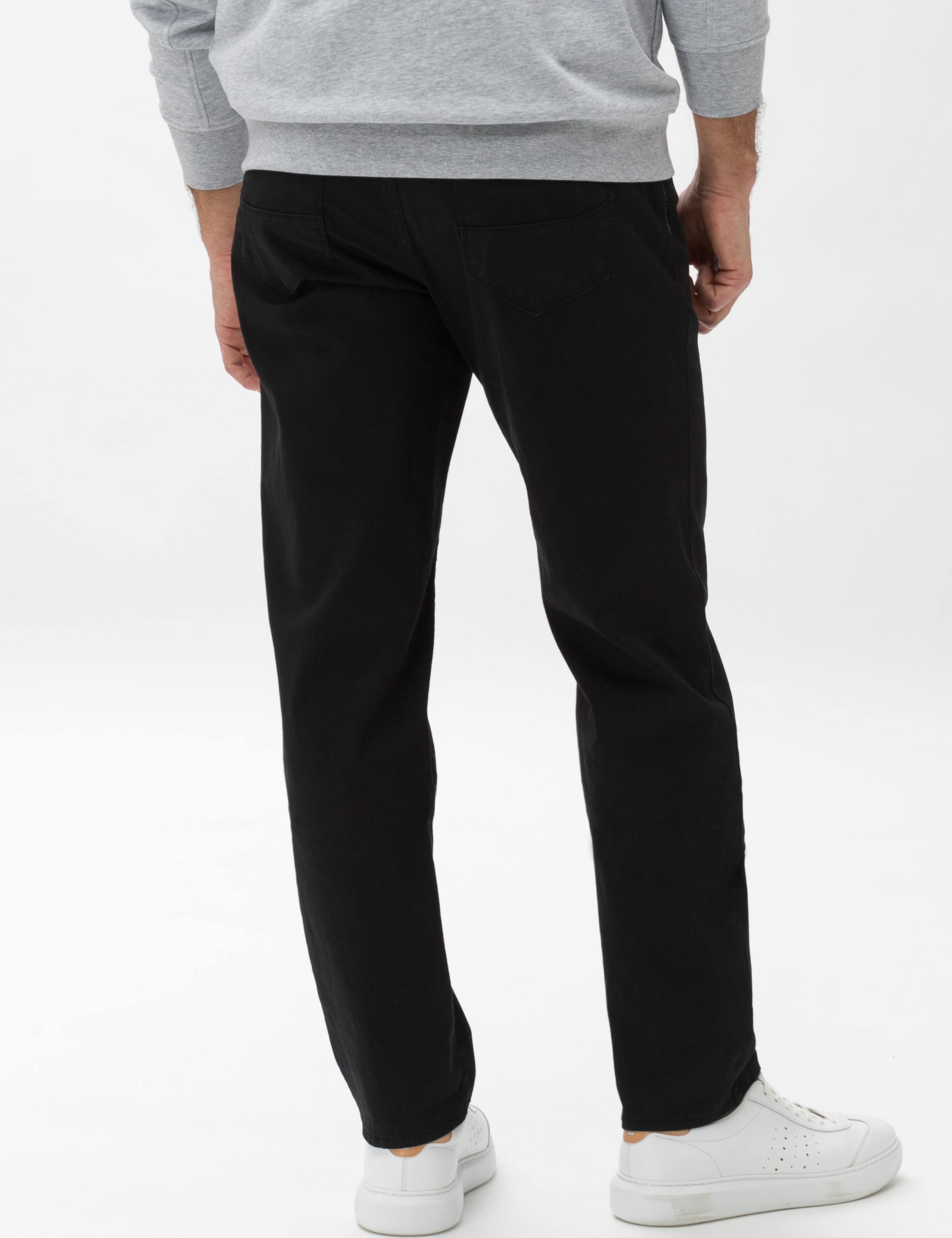 Herren Style CADIZ Denim Perma Schwarz Straight Fit Model Rueck