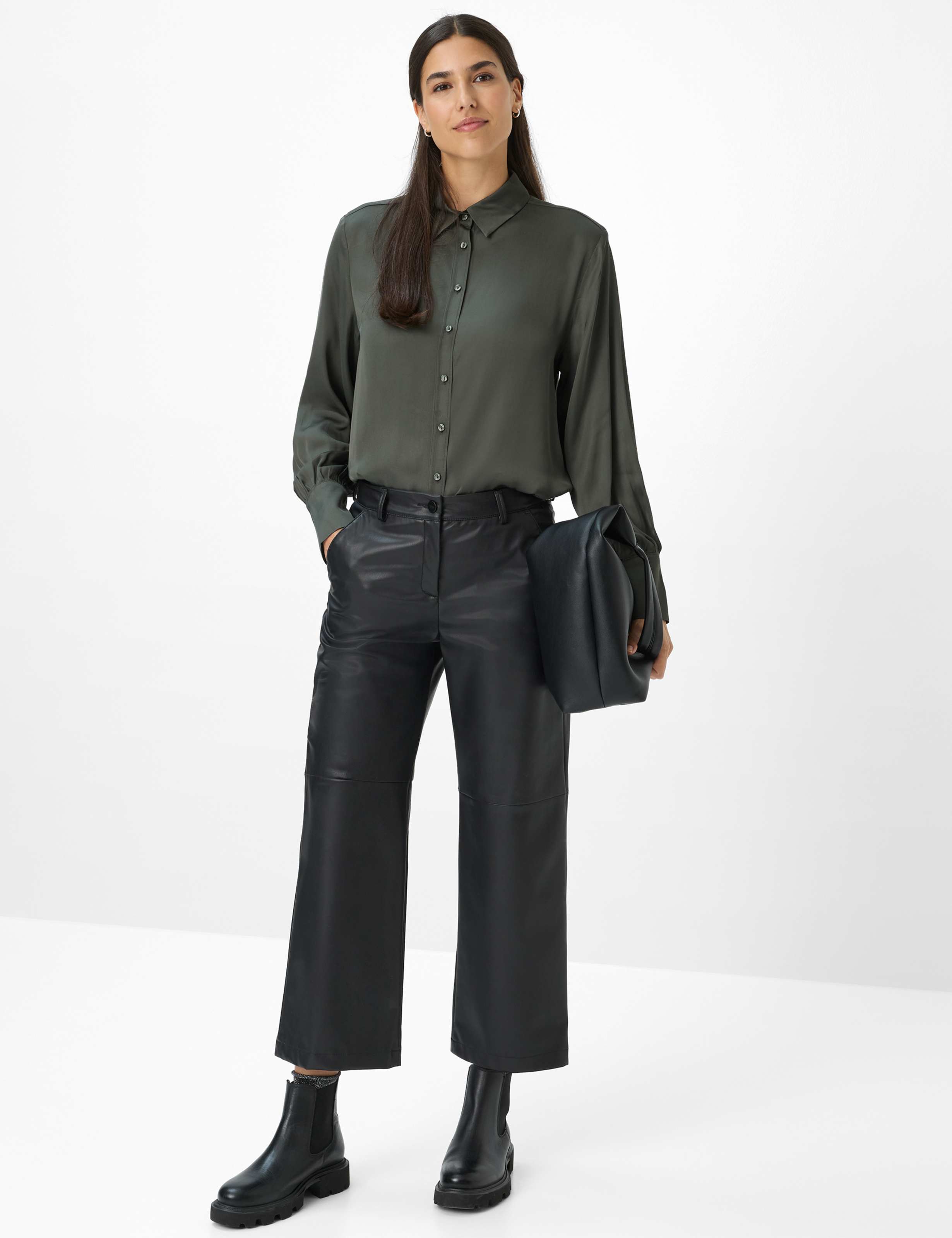 Damen Style MAINE S Schwarz Wide Leg Model Outfit