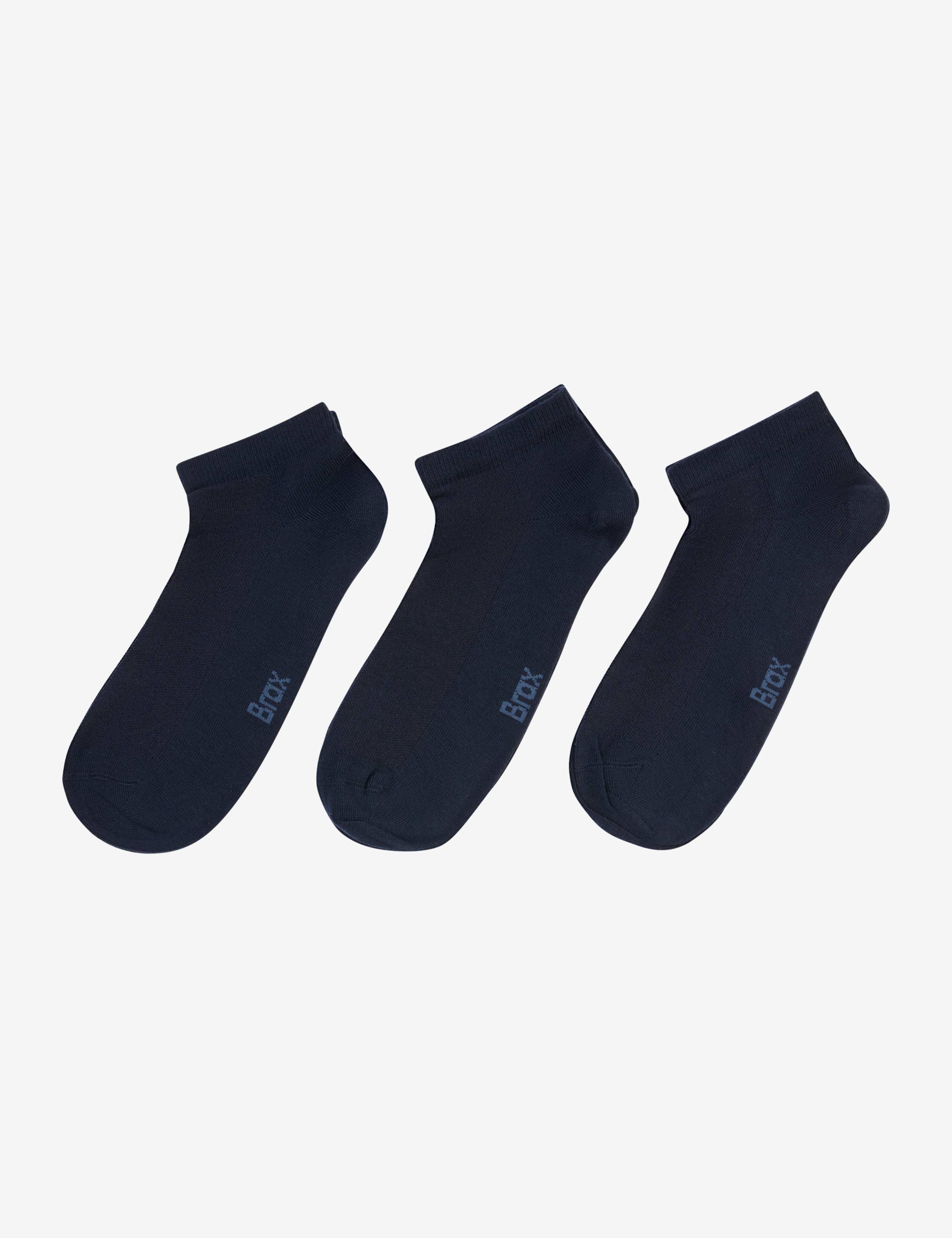 Homme Style Chaussettes baskets Bleu Foncé  Détourage arrière