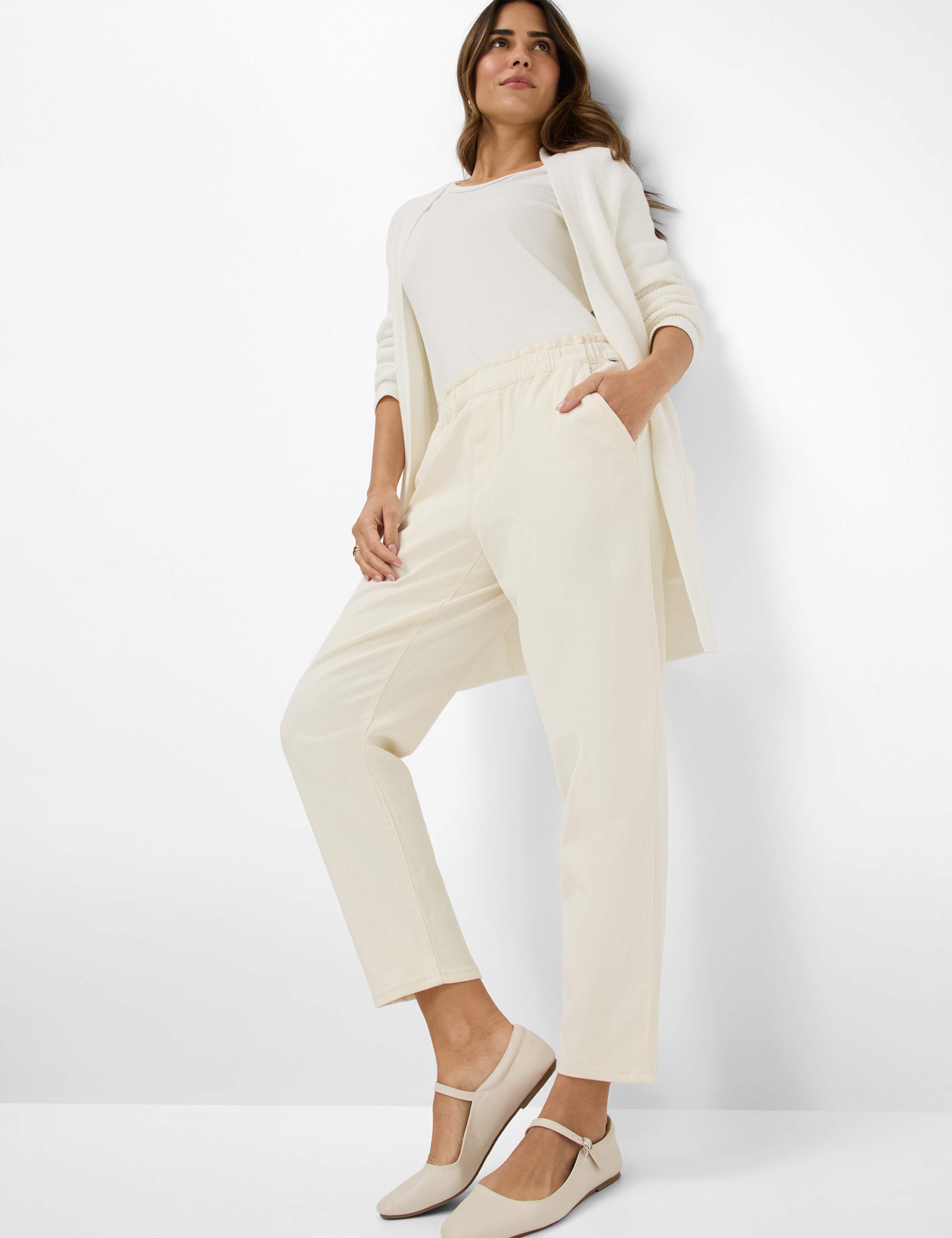 Damen Style MONA S Denim Cremeweiß Relaxed Fit Detail 1