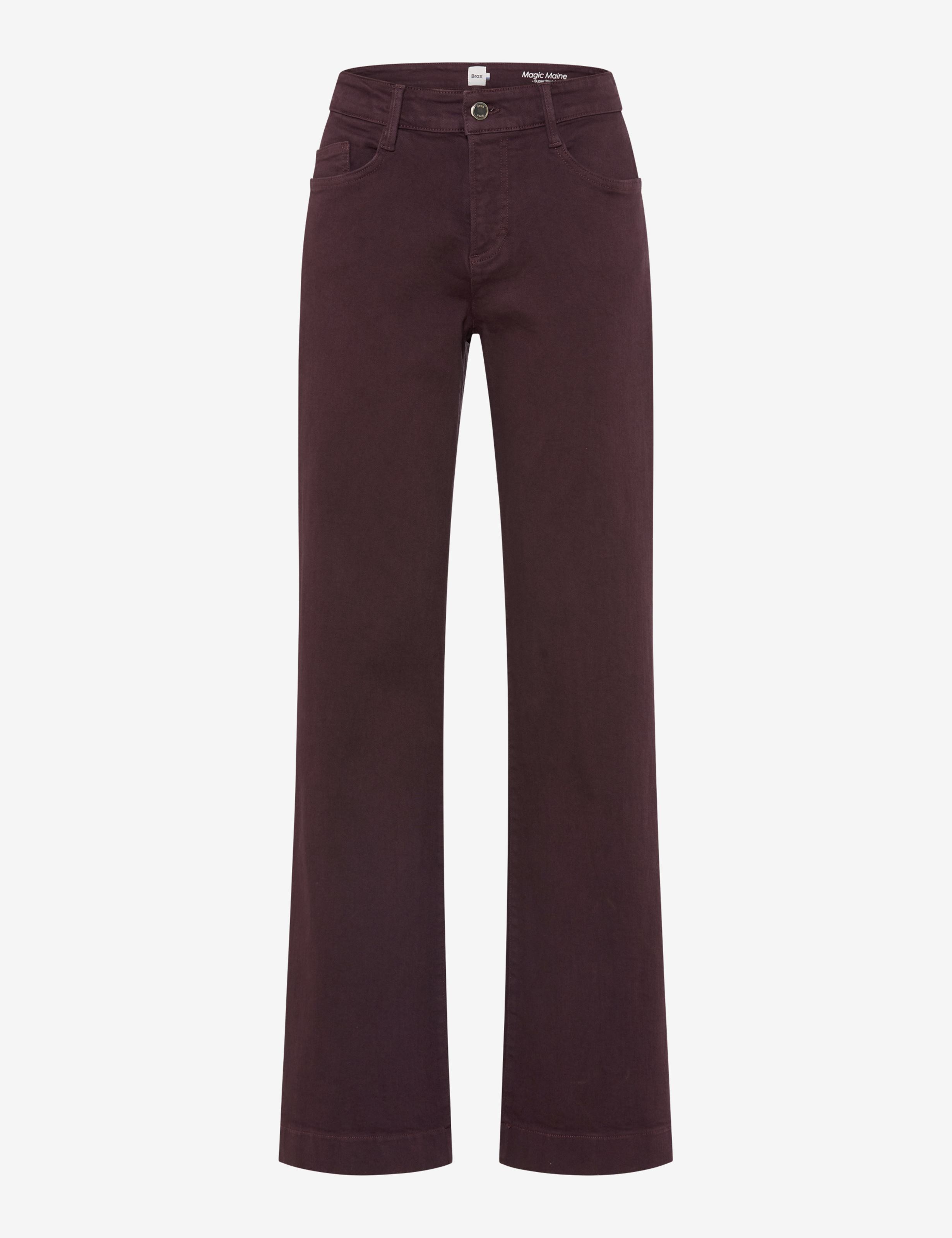 Femme Style MAINE Denim Violette Foncé Wide Leg Détourage avant