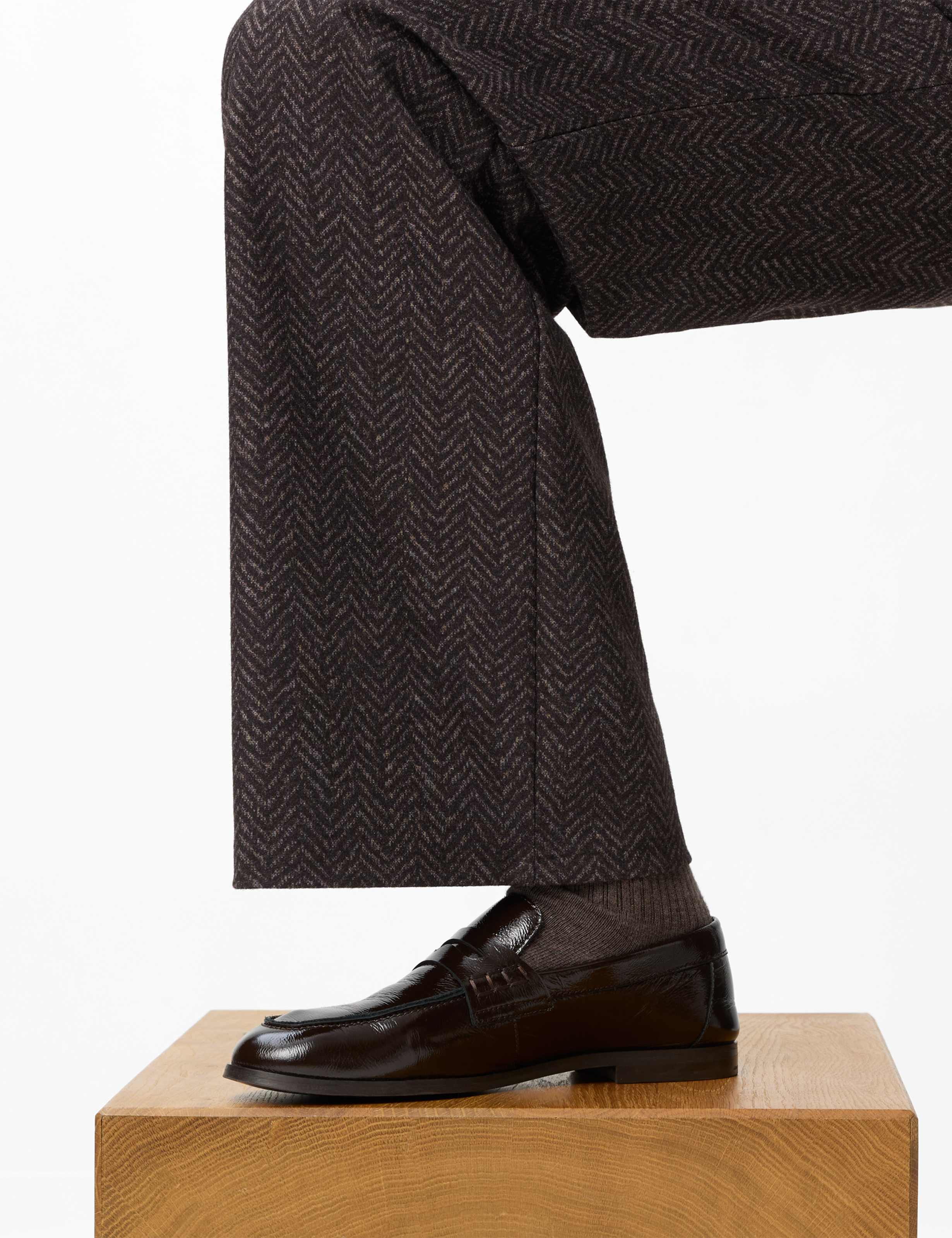 Femme Style MAINE Marron Foncé Wide Leg Détail 1