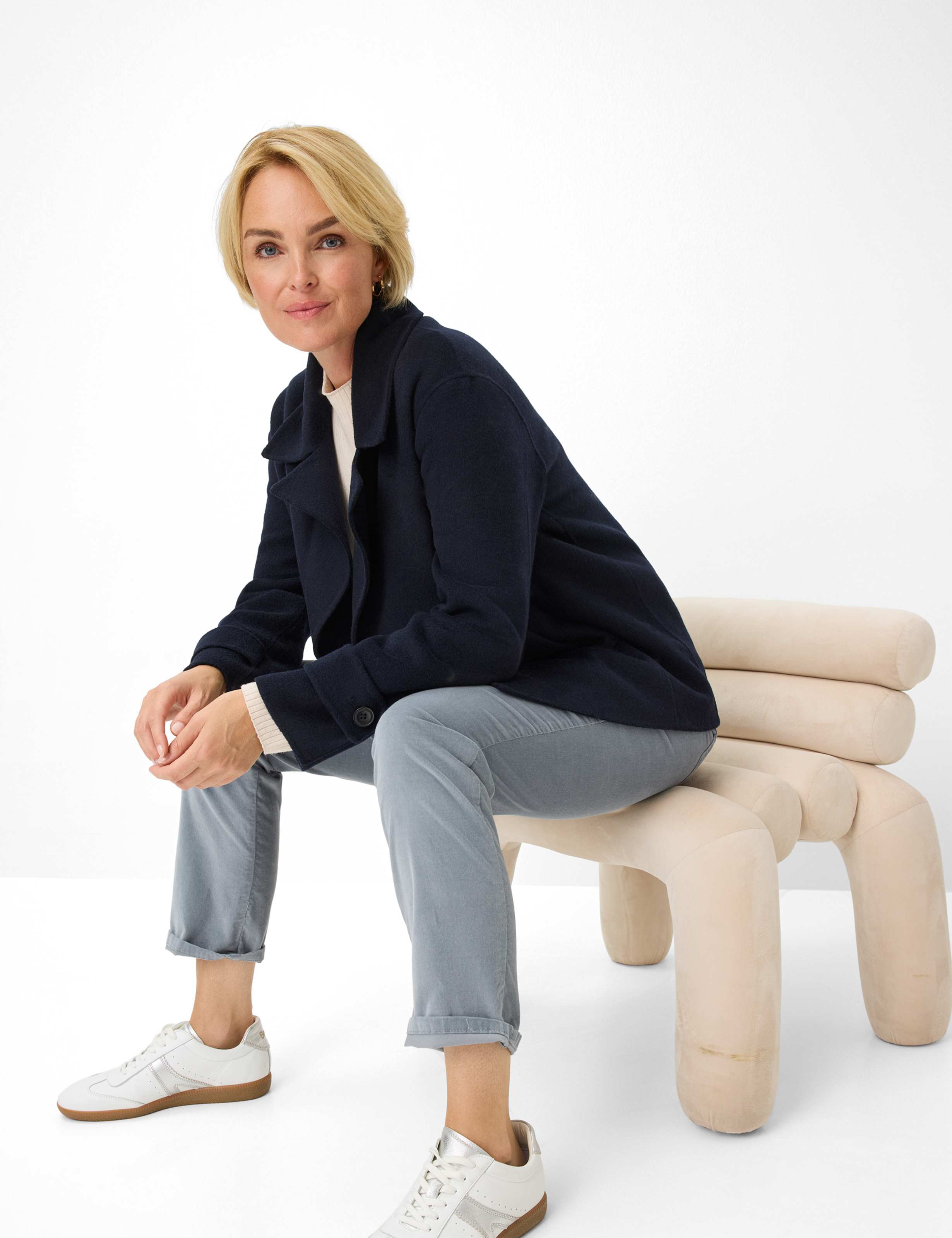 Dame Style PAMINA Lysblå Slim Fit Detalje 1