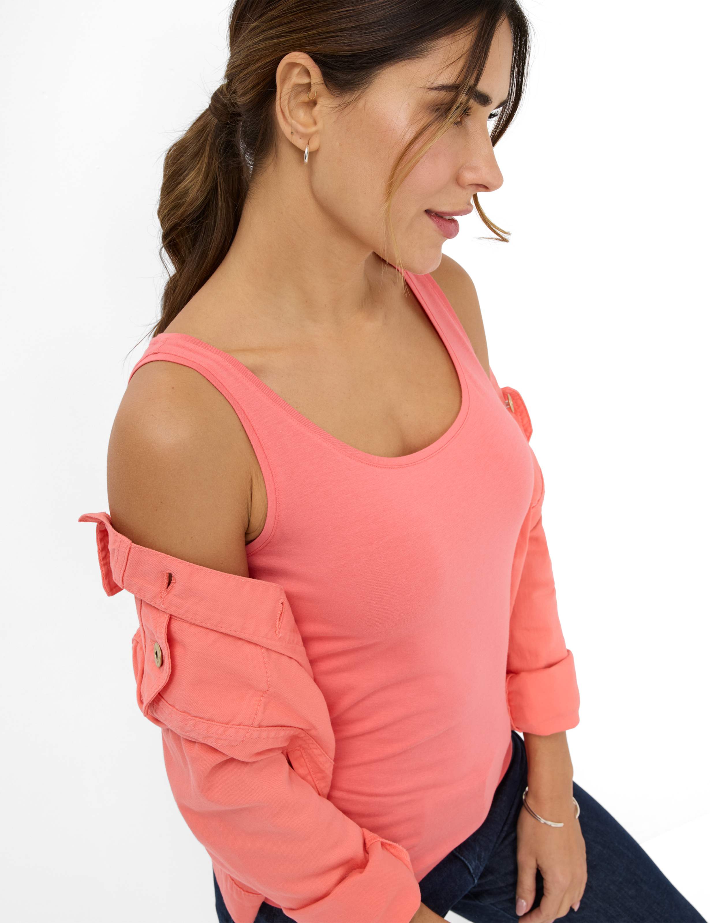 Damen Style SILVY Hellrot  Detail 1