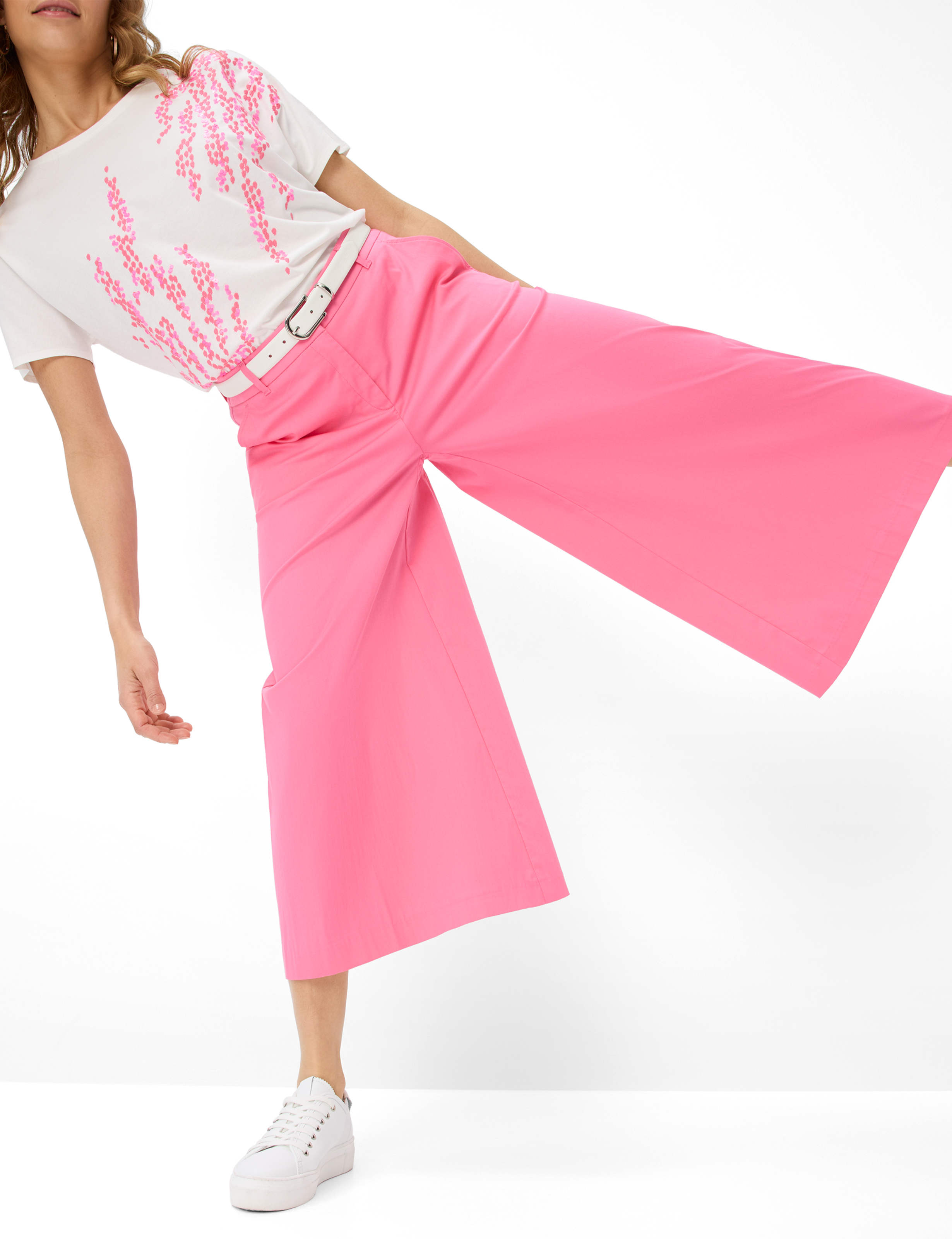 Femme Style MELLI S Pink Wide Leg Détail 1