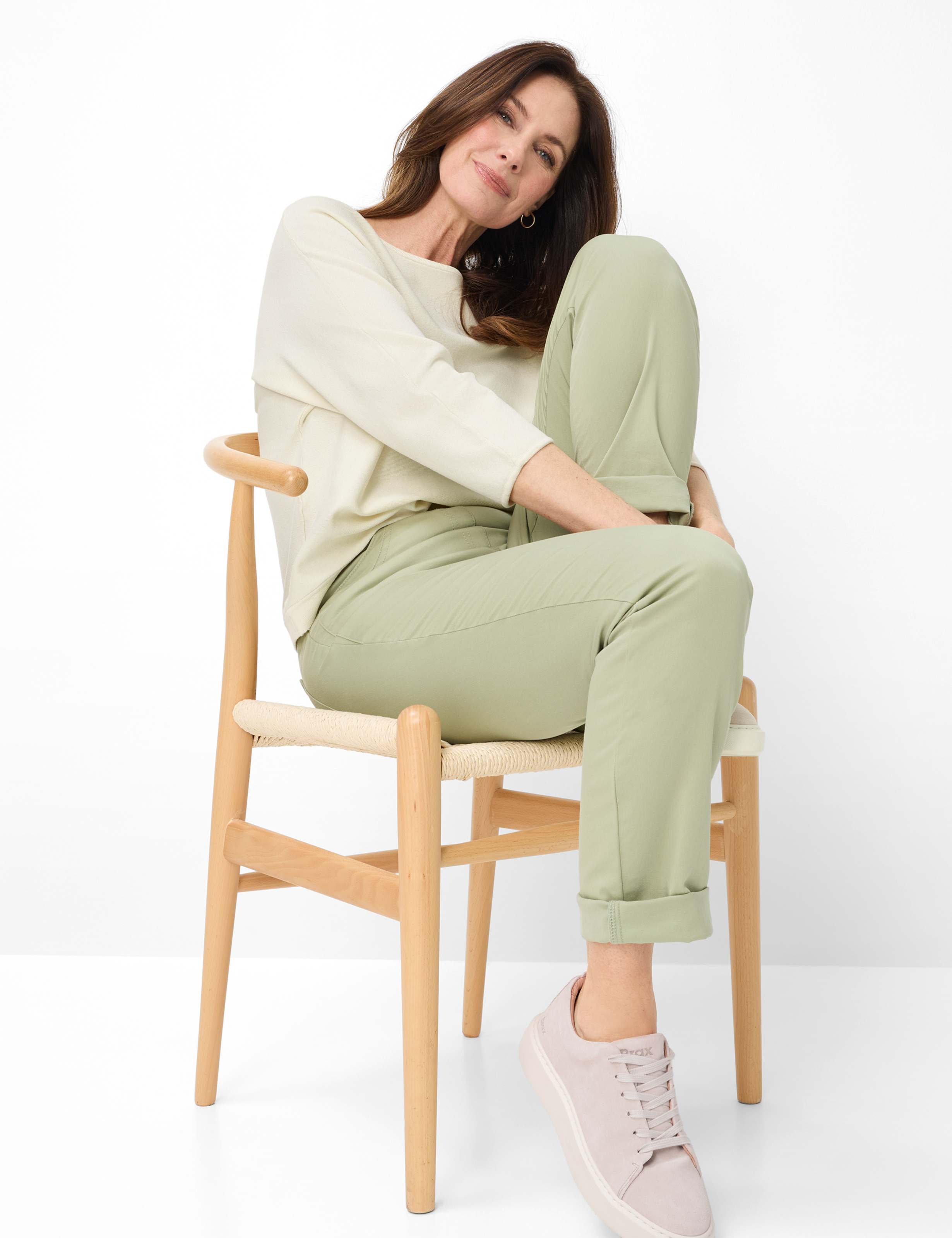 Dame Style PAMINA FUN Grøn Slim Fit Detalje 1